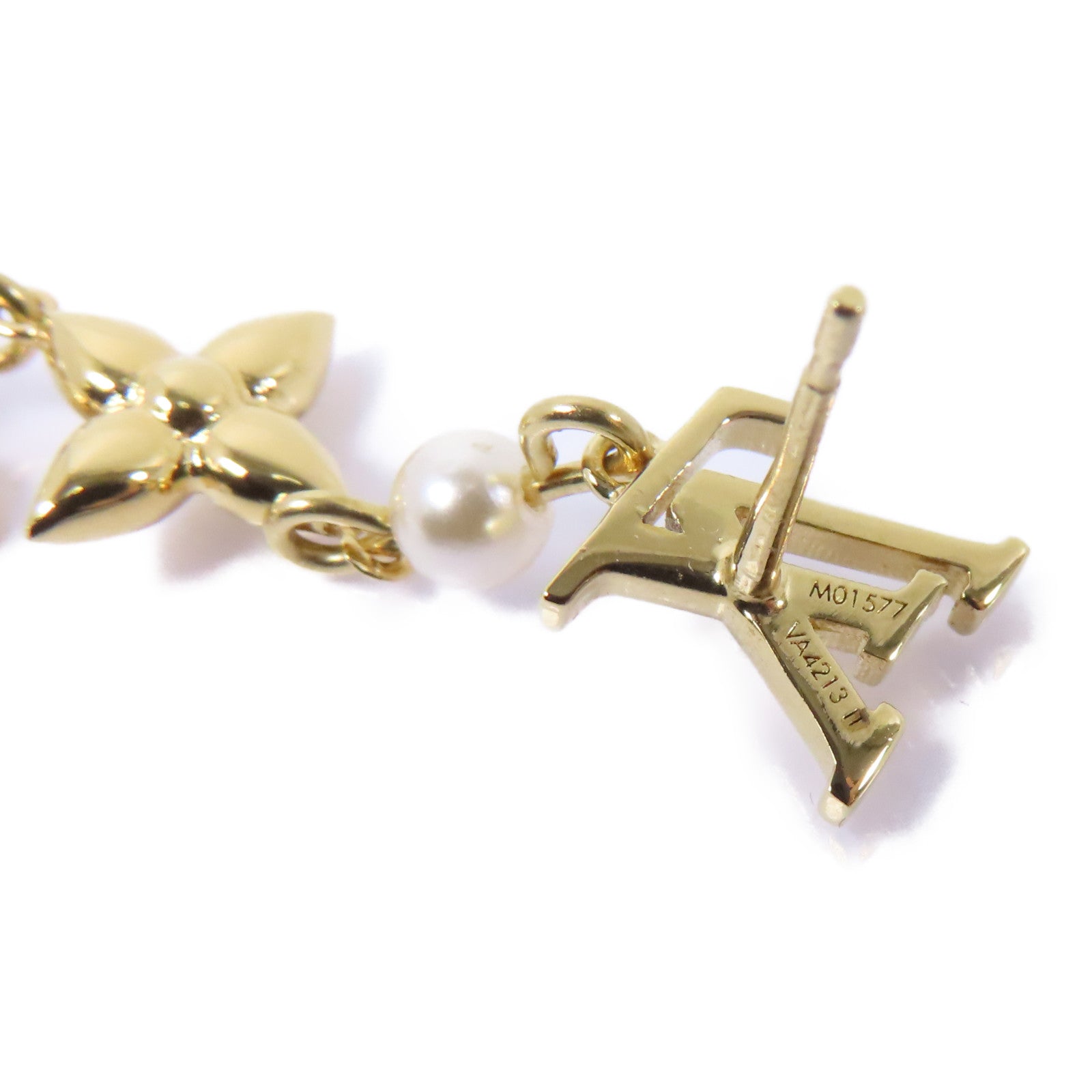 LOUIS VUITTON 金屬Louisa Earrings耳環金色