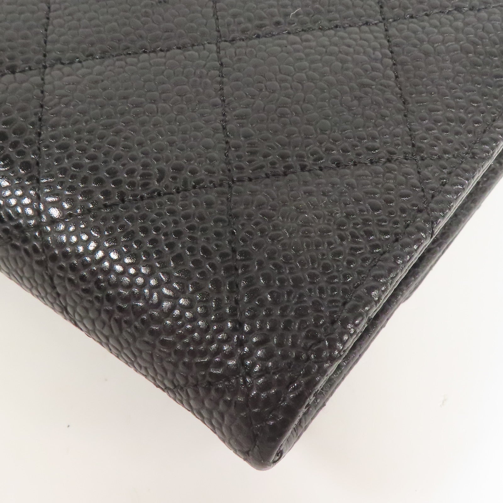 CHANEL 牛皮皮革Long Wallet金扣長錢包