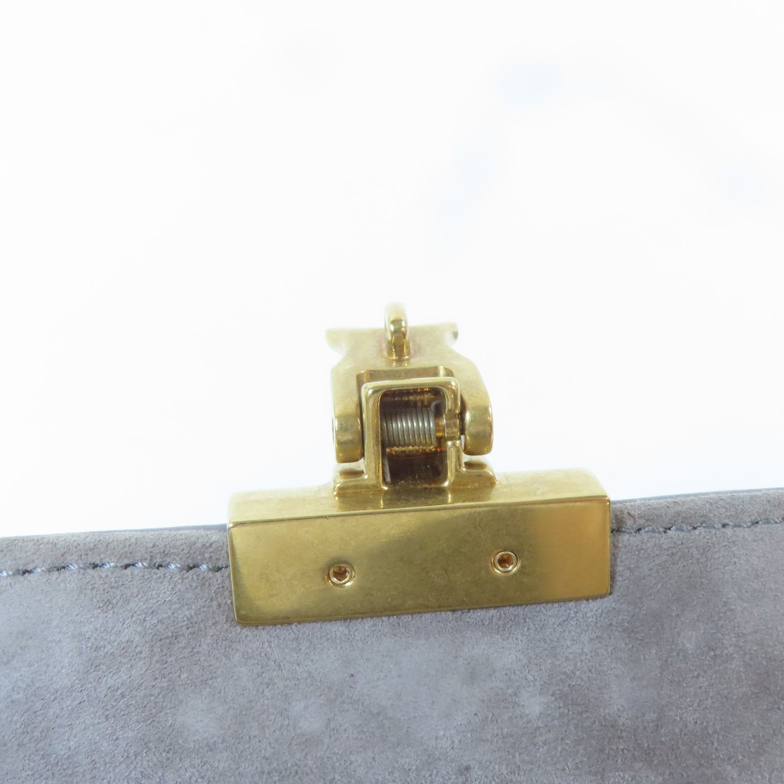 Dior 【激減優惠】牛皮皮革Shoulder Bag金扣肩背袋灰色