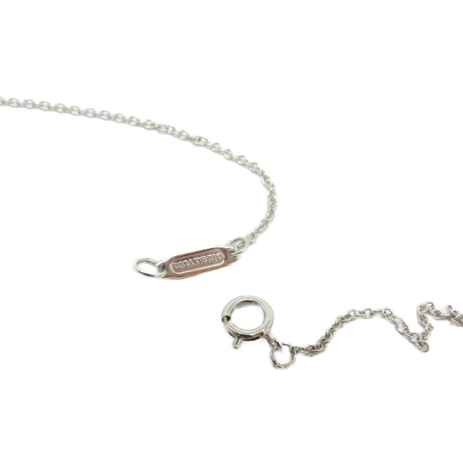 TIFFANY＆CO 18K白金Heart Key Necklace項鍊
