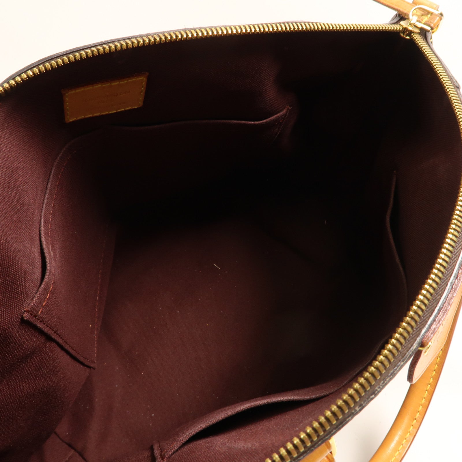 LOUIS VUITTON Monogram Turenne MM金扣手挽肩背兩用袋棕色