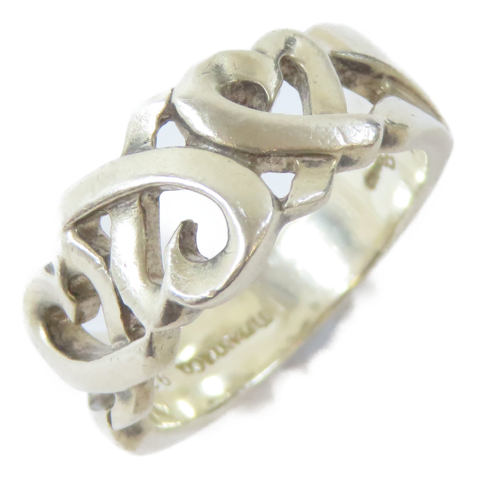 TIFFANY＆CO 925純銀Loving Heart Ring戒指US#6.25