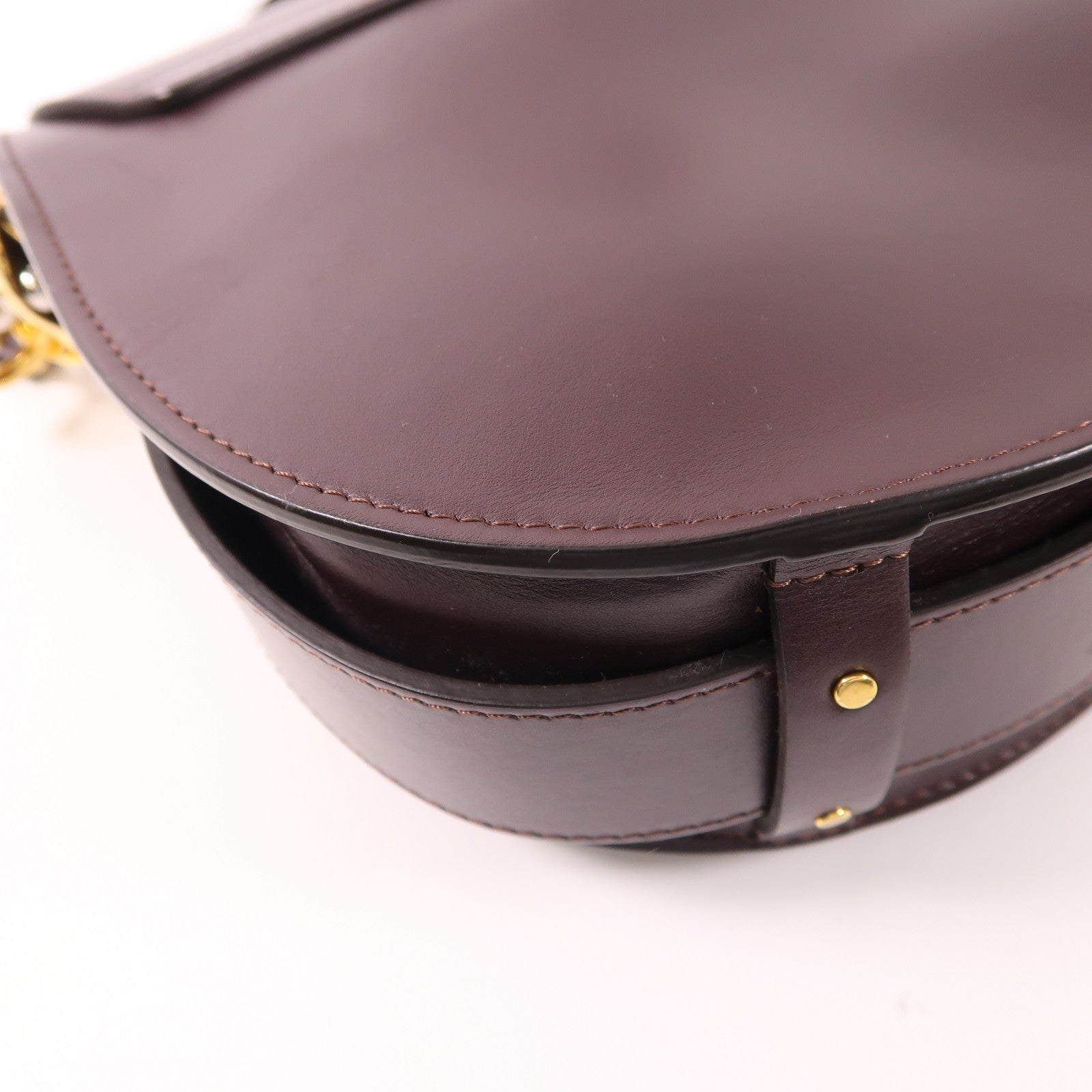 Chloe 牛皮皮革2 Way Bag金扣手挽肩背兩用袋