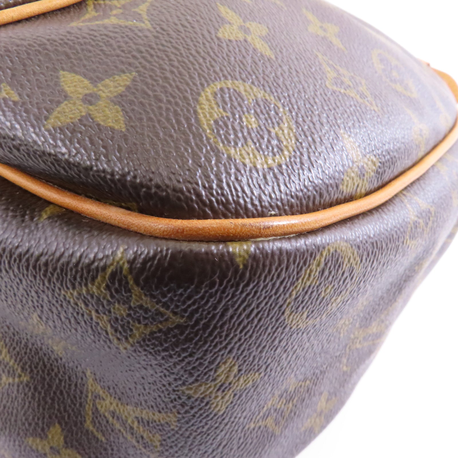 LOUIS VUITTON Monogram Galliera PM金扣肩背袋棕色