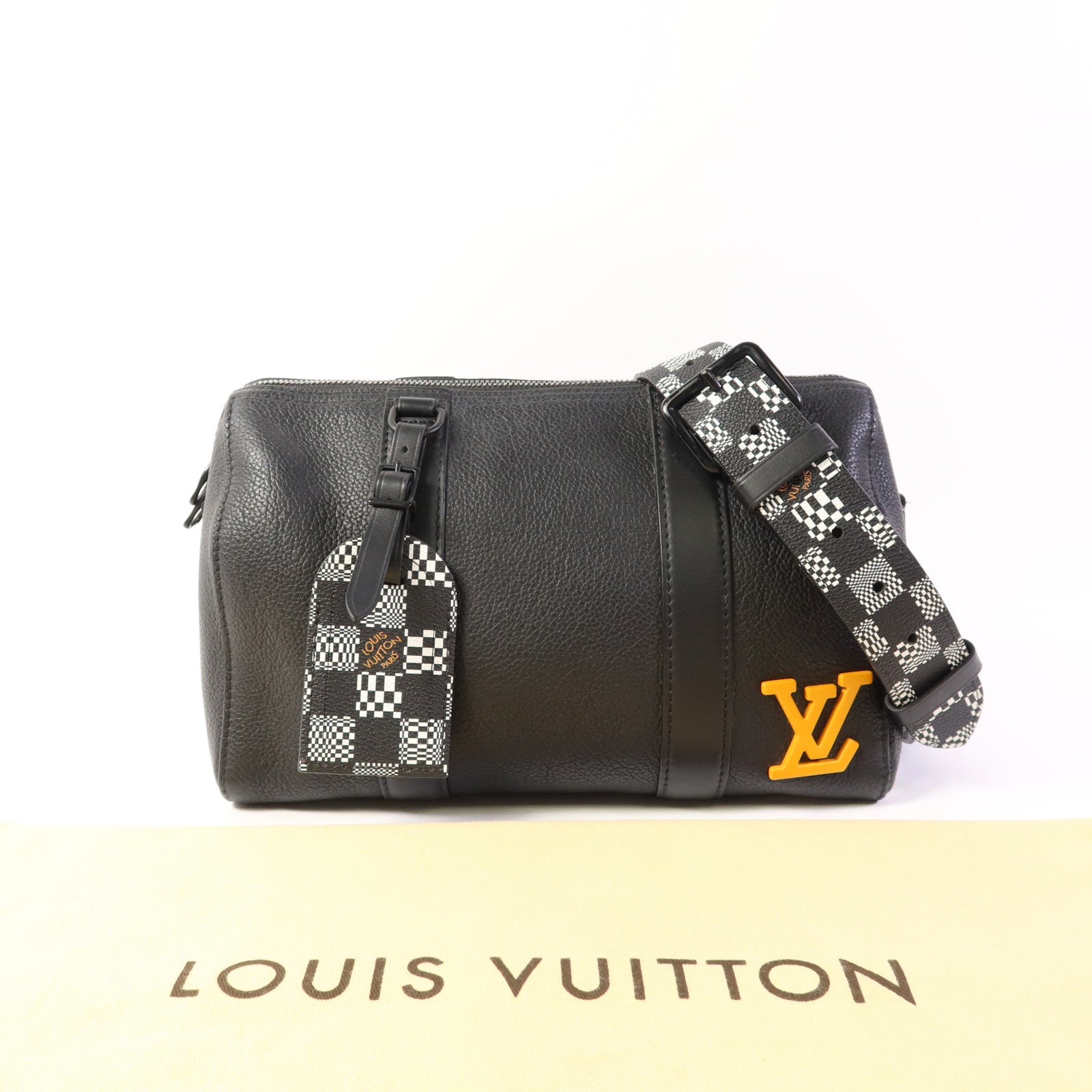 LOUIS VUITTON 牛皮皮革City Keepall 25肩背袋