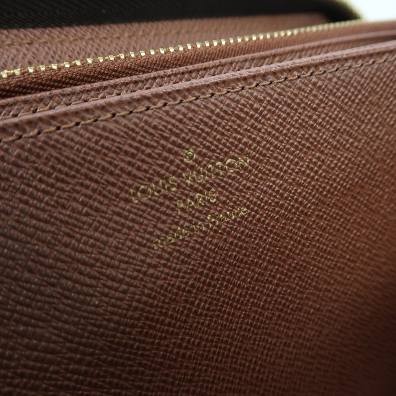 LOUIS VUITTON Monogram Zippy Wallet金扣長錢包啡色