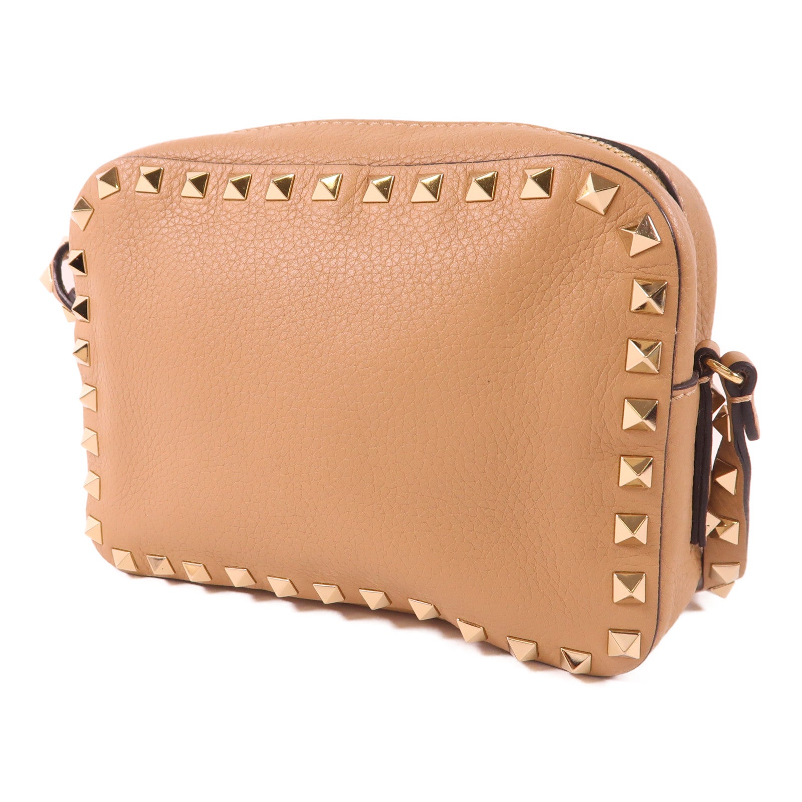 Valentino 牛皮皮革Shoulder Bag金扣肩背袋