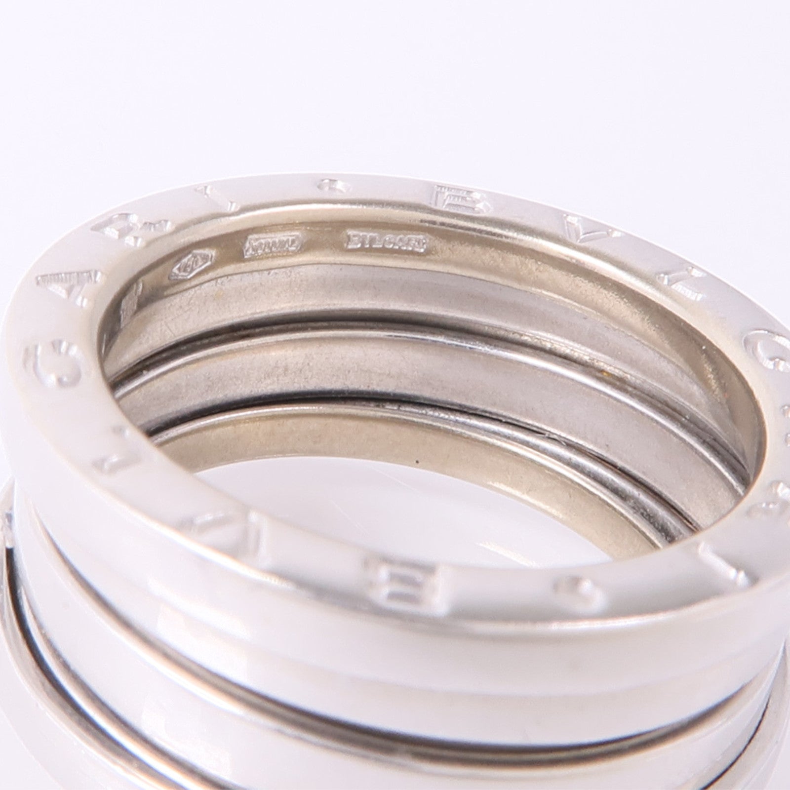 BVLGARI 18K白金B-zero1 Ring戒指BLV#51/US#5.5