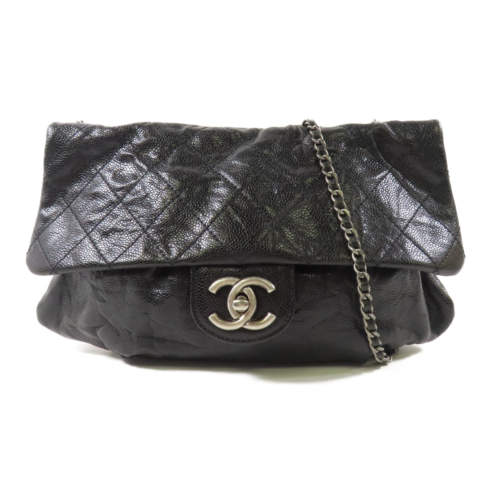 CHANEL 牛皮皮革Chain Shoulder鏈帶肩背袋