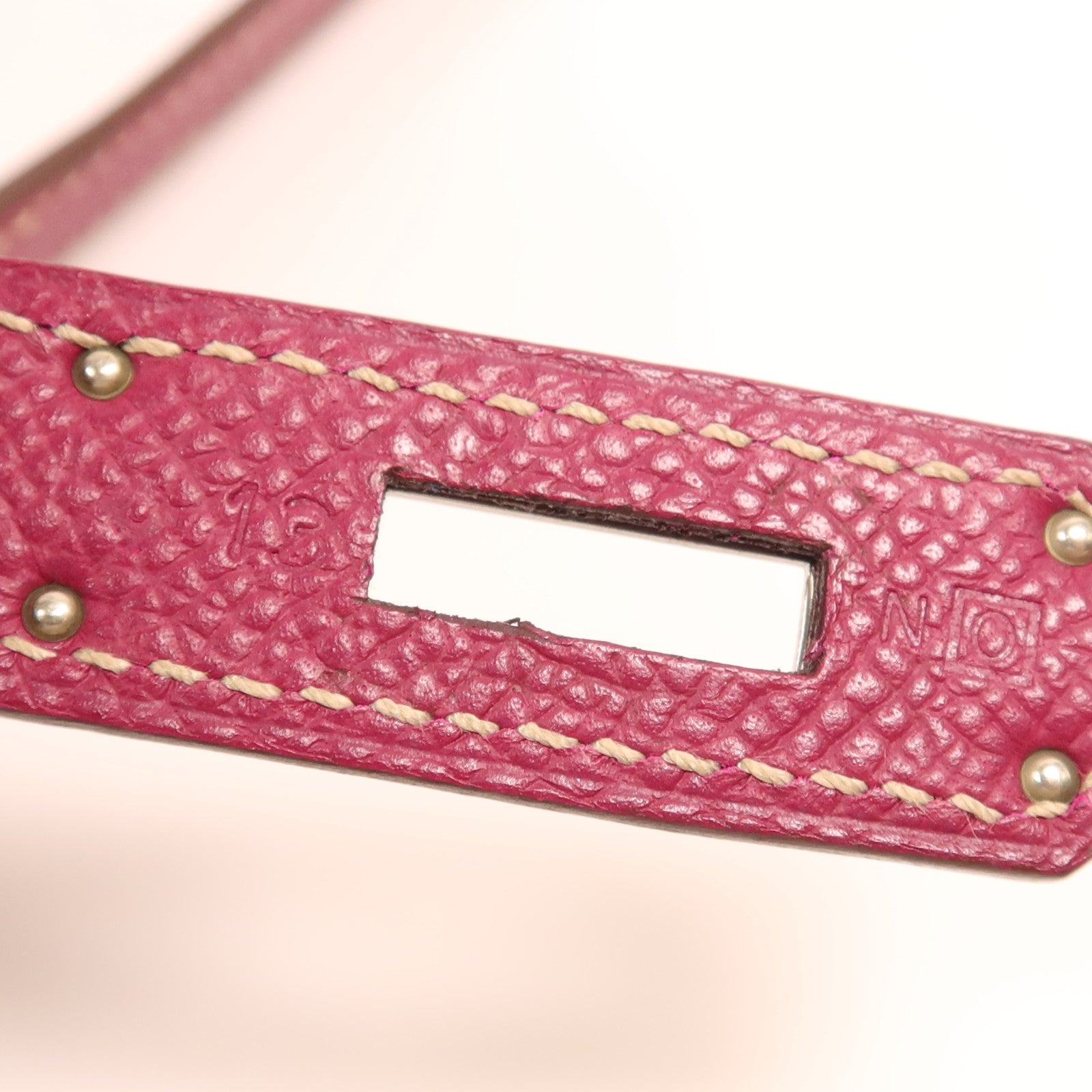 HERMES Epsom皮革Kelly 32銀扣手挽肩背兩用袋Tosca