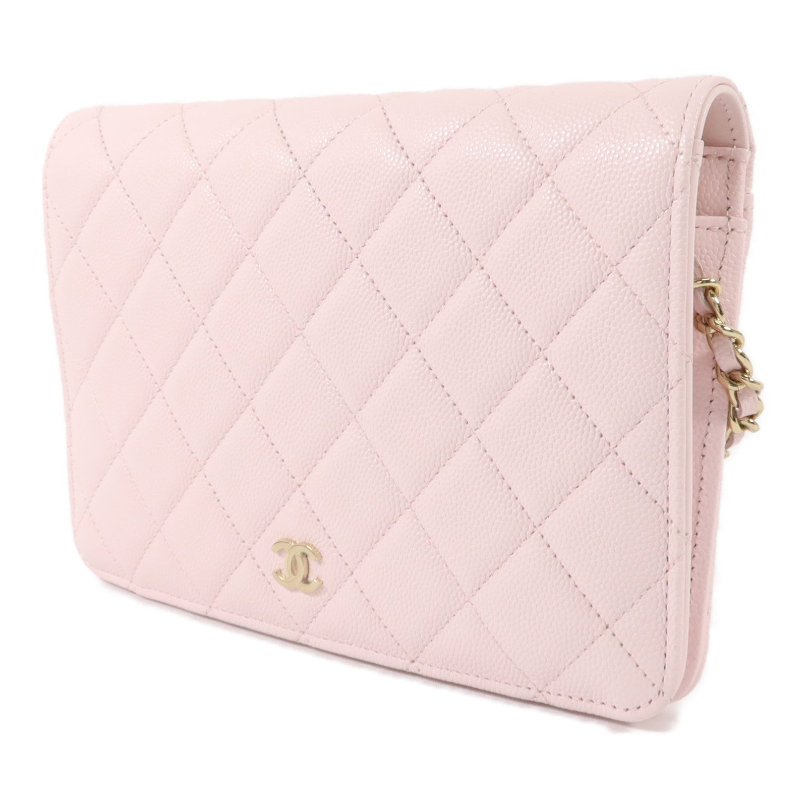 CHANEL 牛皮皮革WOC Wallet On Chain鏈帶肩背袋