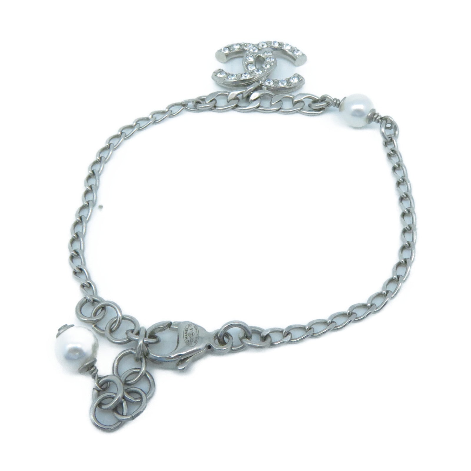 CHANEL 【激減優惠】金屬Bracelet手鏈銀色