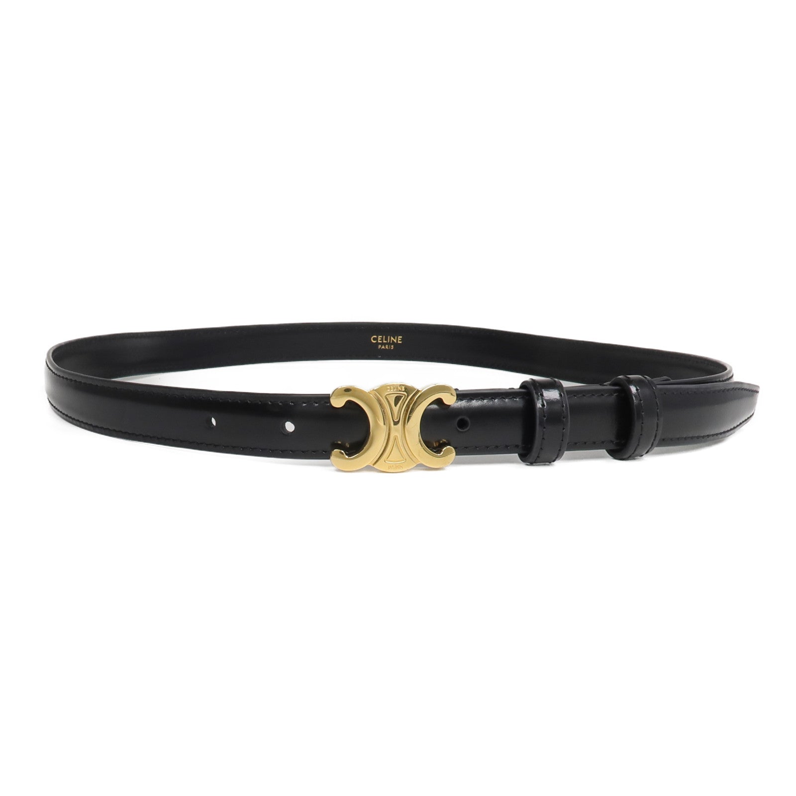 CELINE 牛皮皮革Triomphe Belt腰帶