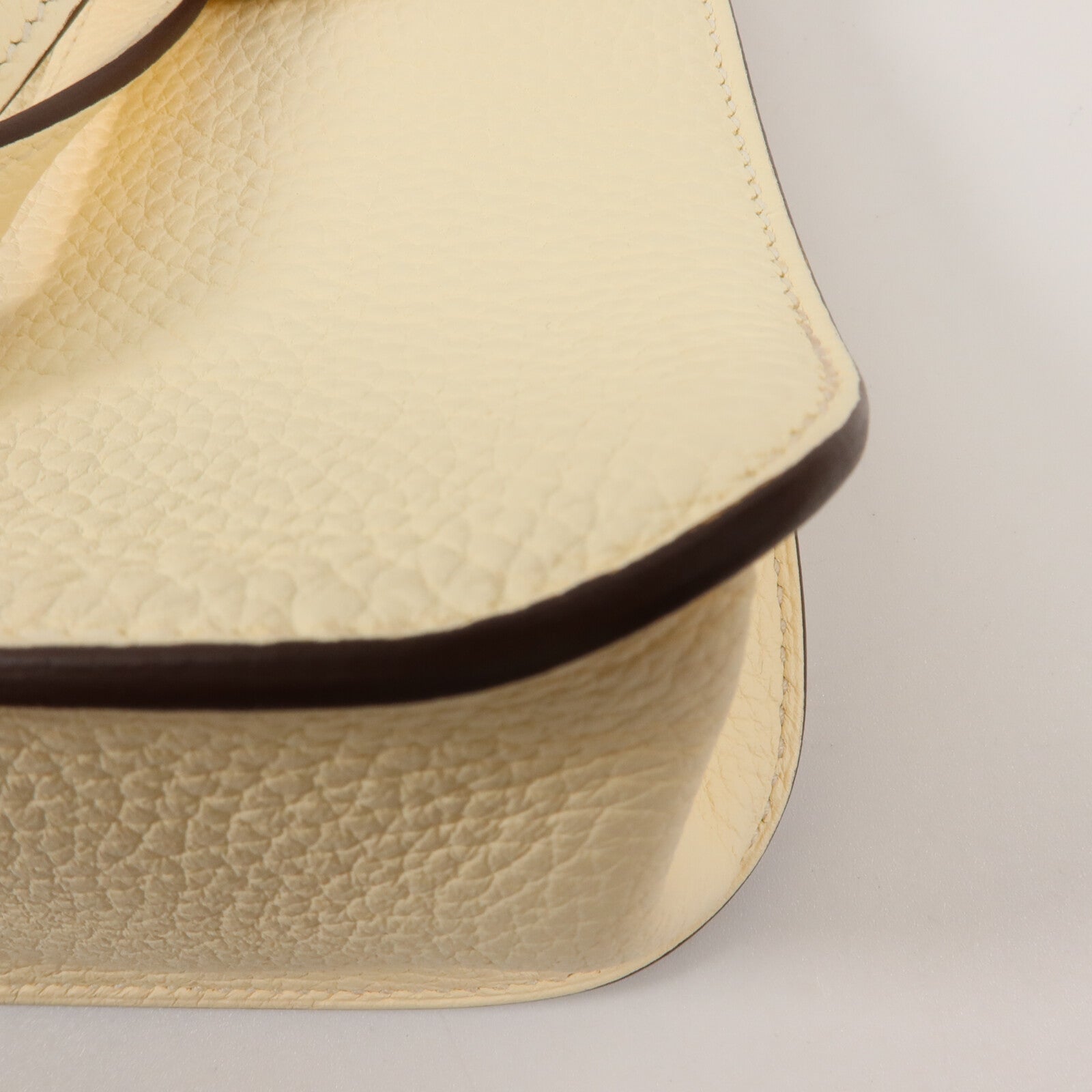 HERMES Clemence皮革Halzan 25手挽肩背兩用袋Nata