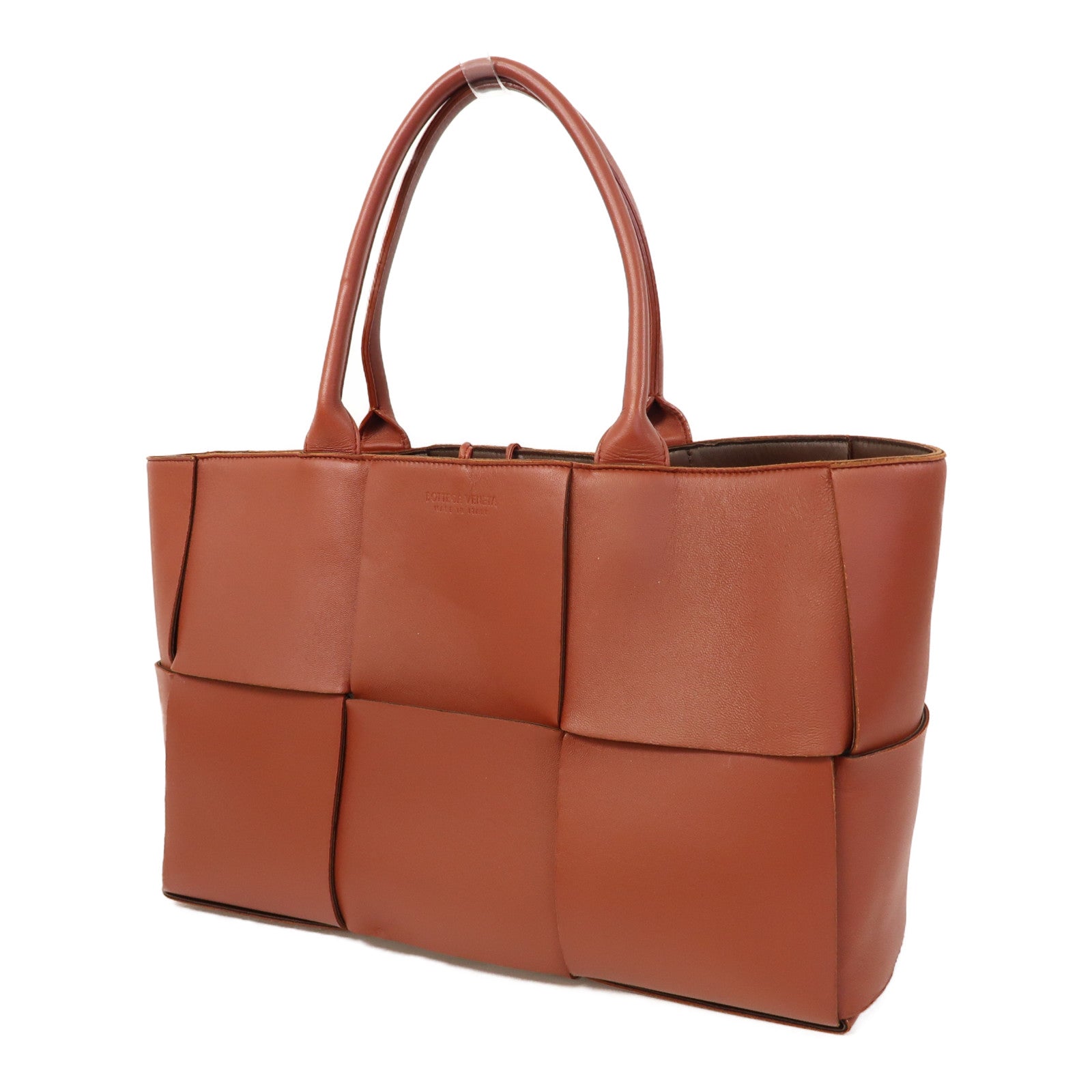 BOTTEGA VENETA 織紋牛皮皮革Tote Bag手挽袋紅色