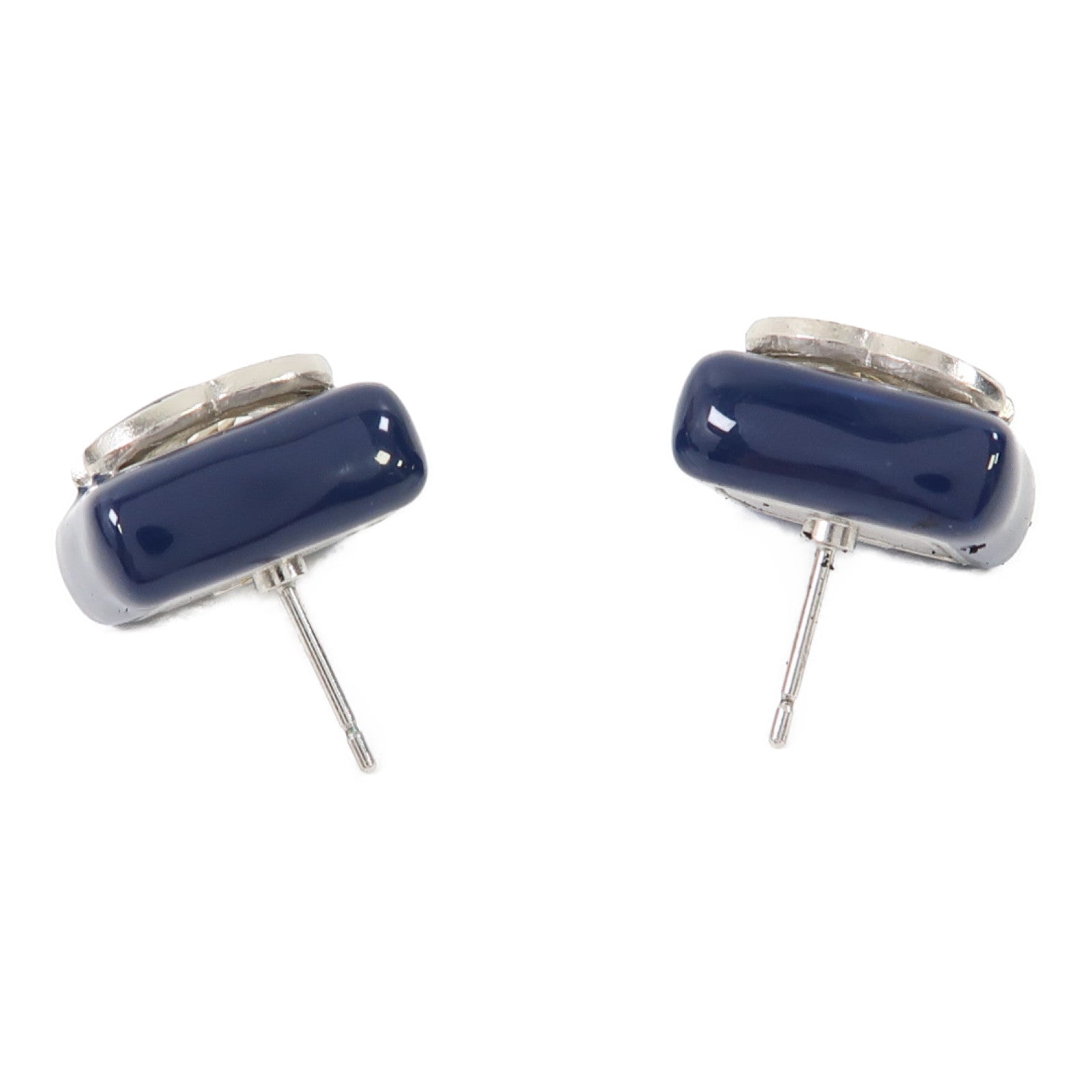 CHANEL 金屬Earrings耳環藍色