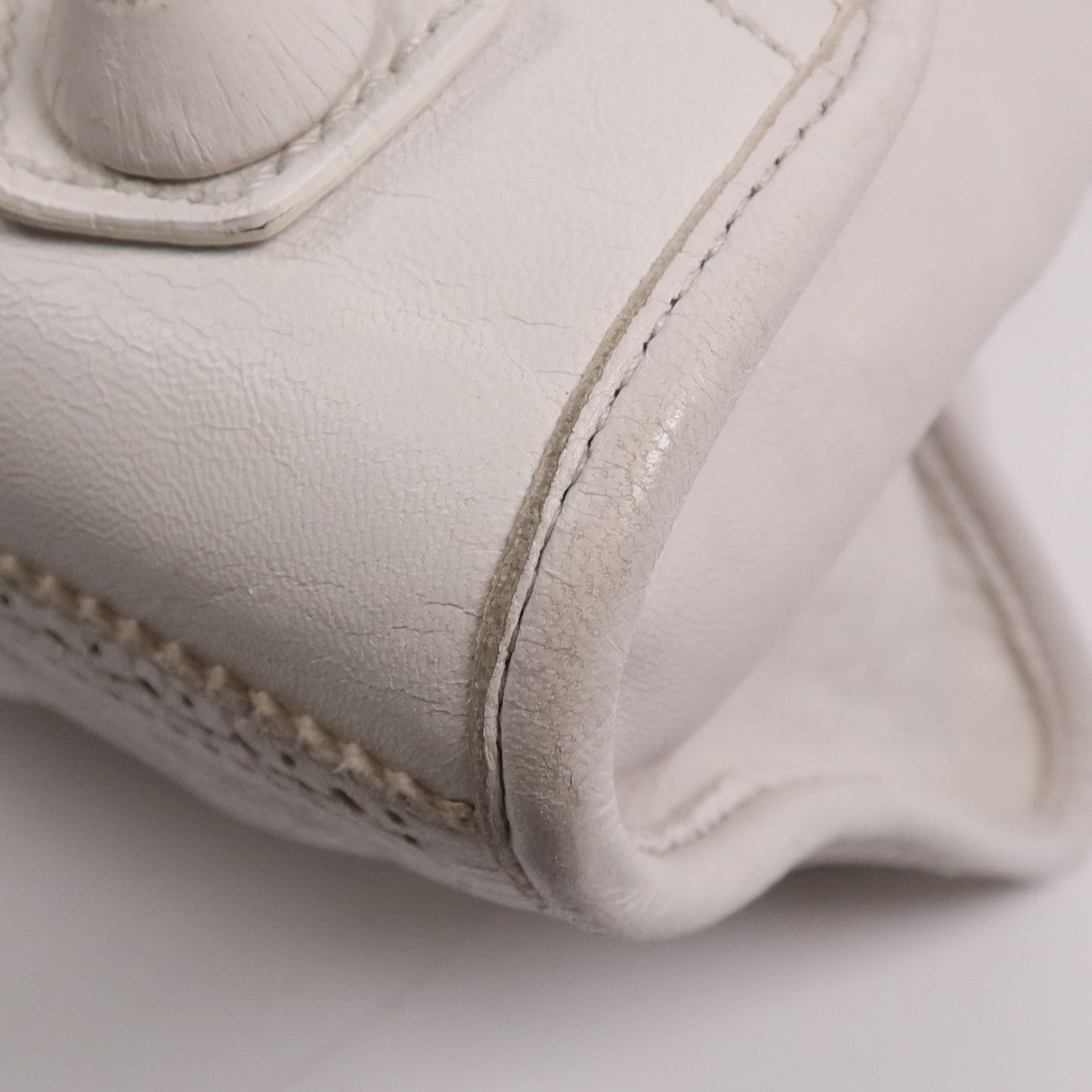 BALENCIAGA 皮革Giant Work銀扣手挽袋