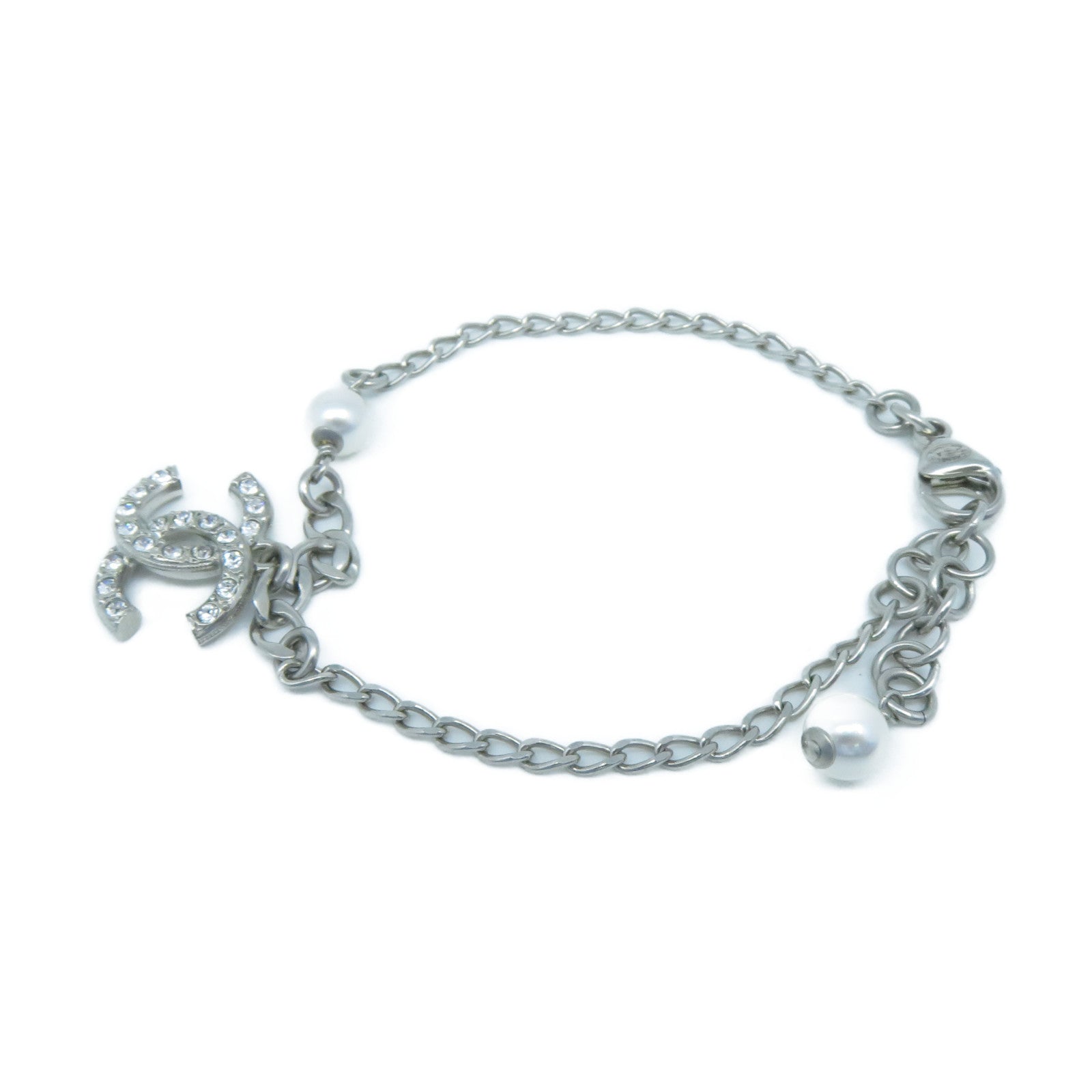 CHANEL 【激減優惠】金屬Bracelet手鏈銀色