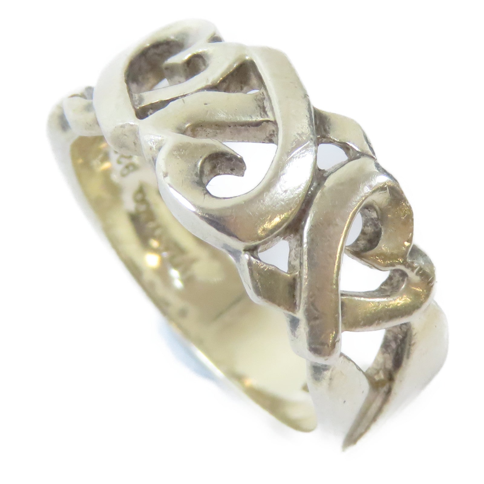 TIFFANY＆CO 925純銀Loving Heart Ring戒指US#6.25