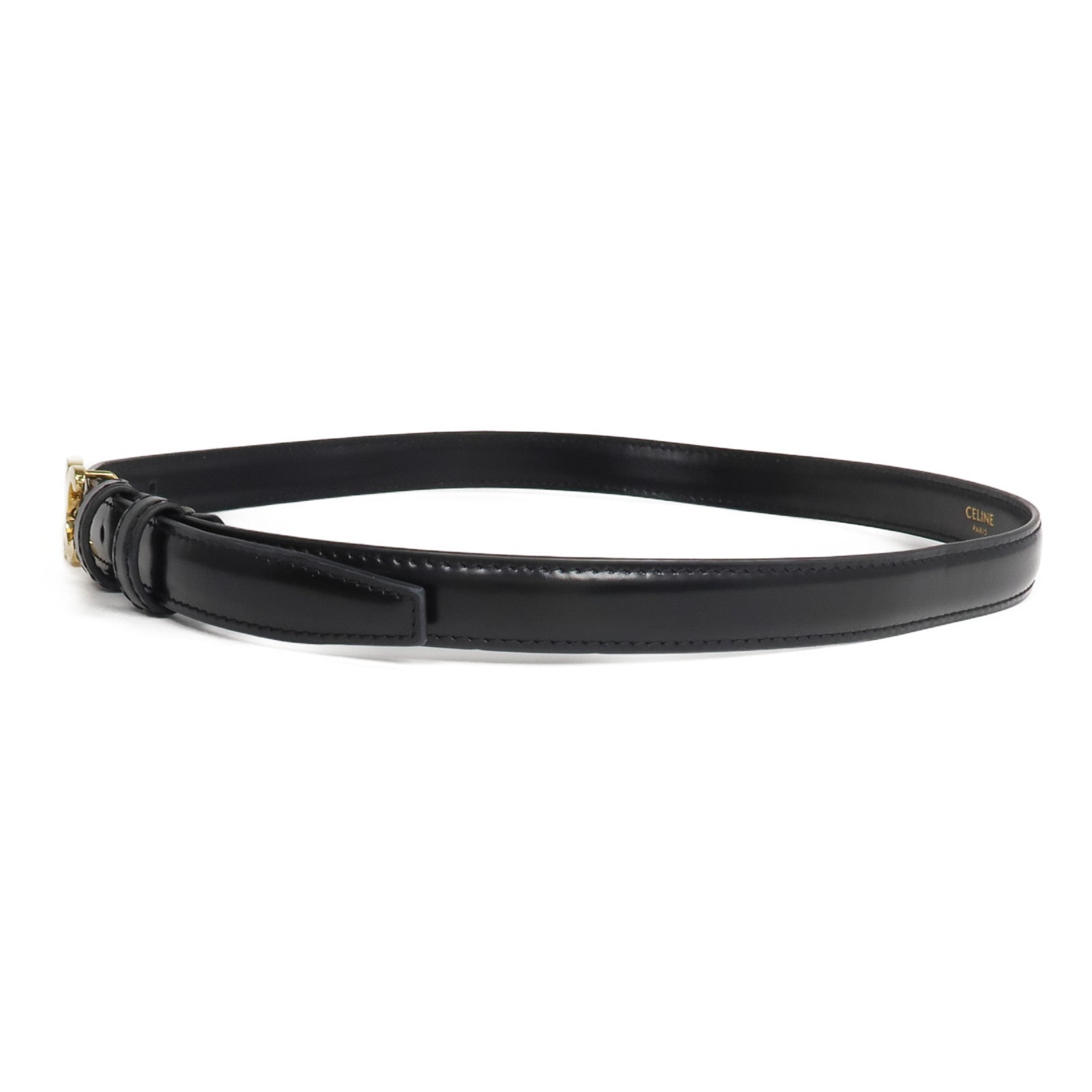 CELINE 牛皮皮革Triomphe Belt腰帶