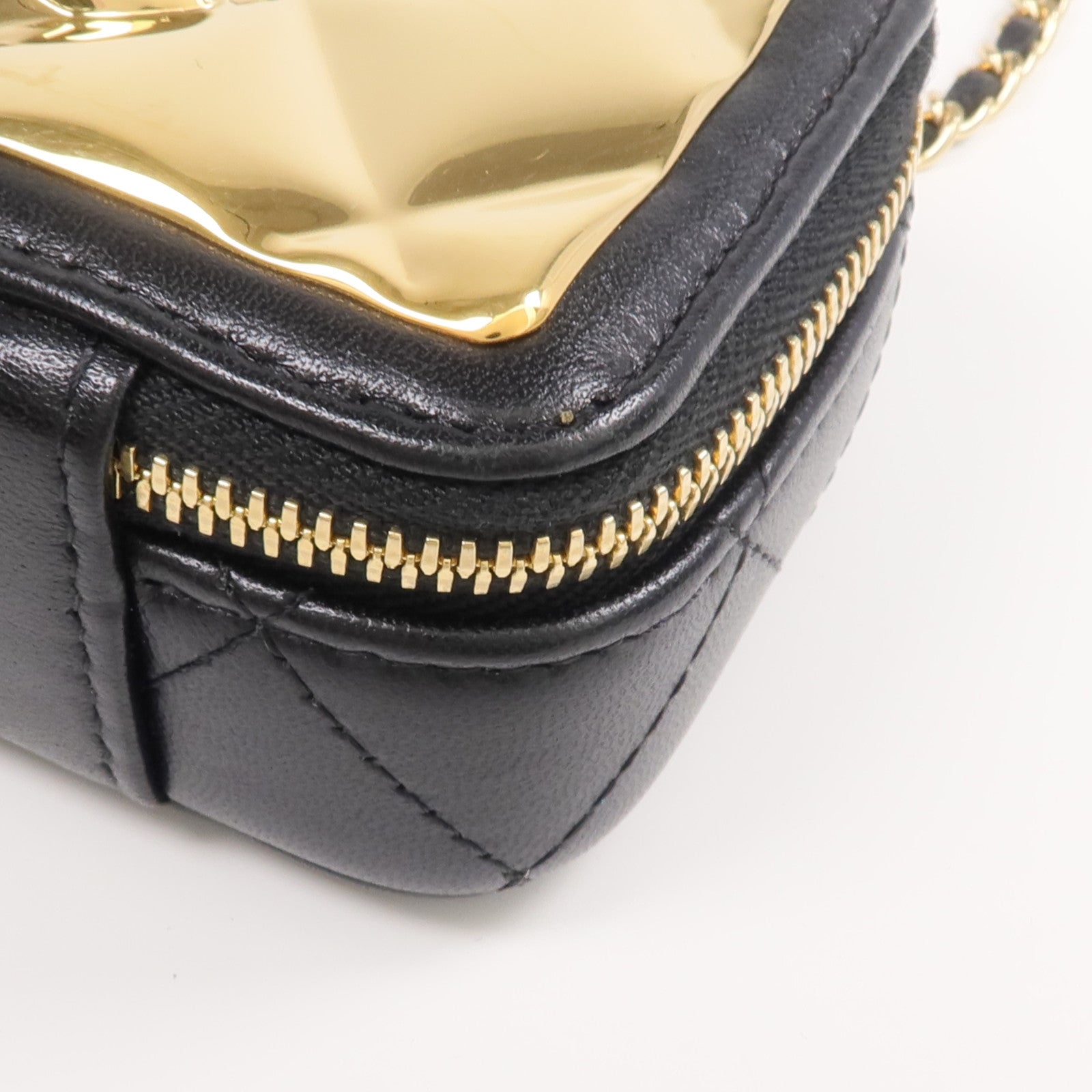 CHANEL 羊皮皮革Clutch with Chain金扣鏈帶肩背袋