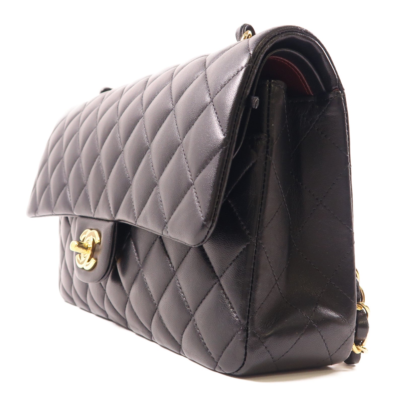 CHANEL 羊皮皮革Classic 25金扣鏈帶肩背袋