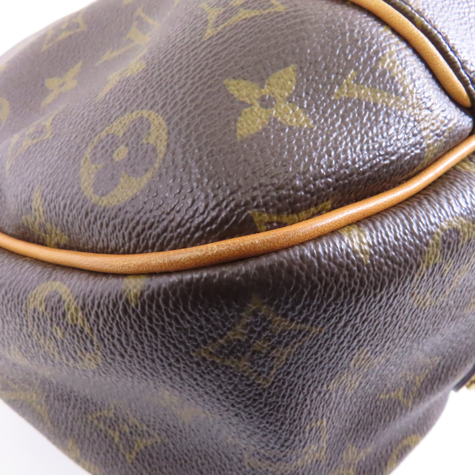 LOUIS VUITTON Monogram Galliera PM金扣肩背袋棕色