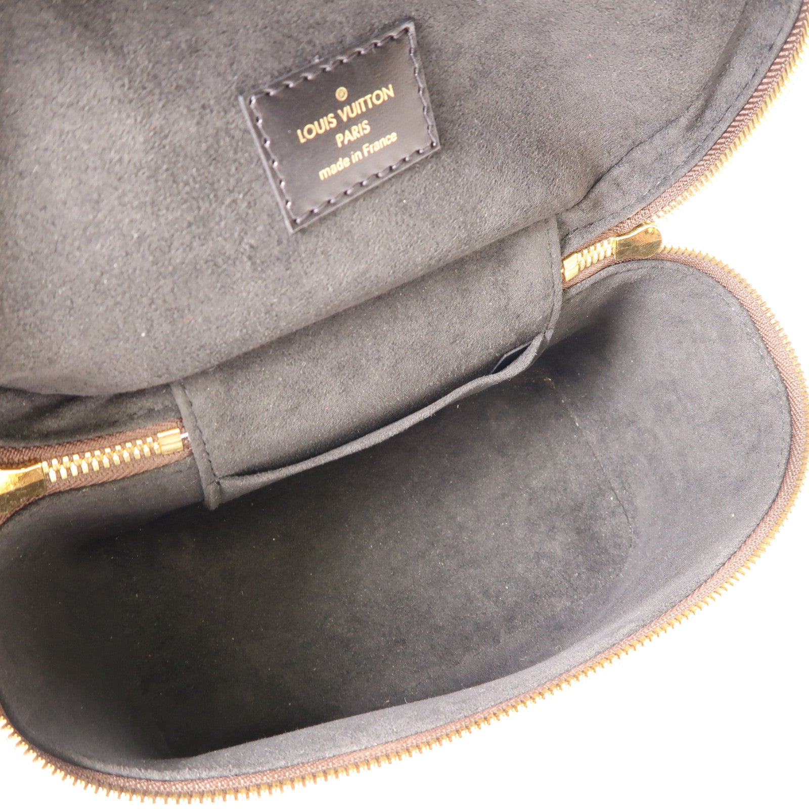 LOUIS VUITTON Monogram Reverse Vanity PM金扣手挽肩背兩用袋棕色