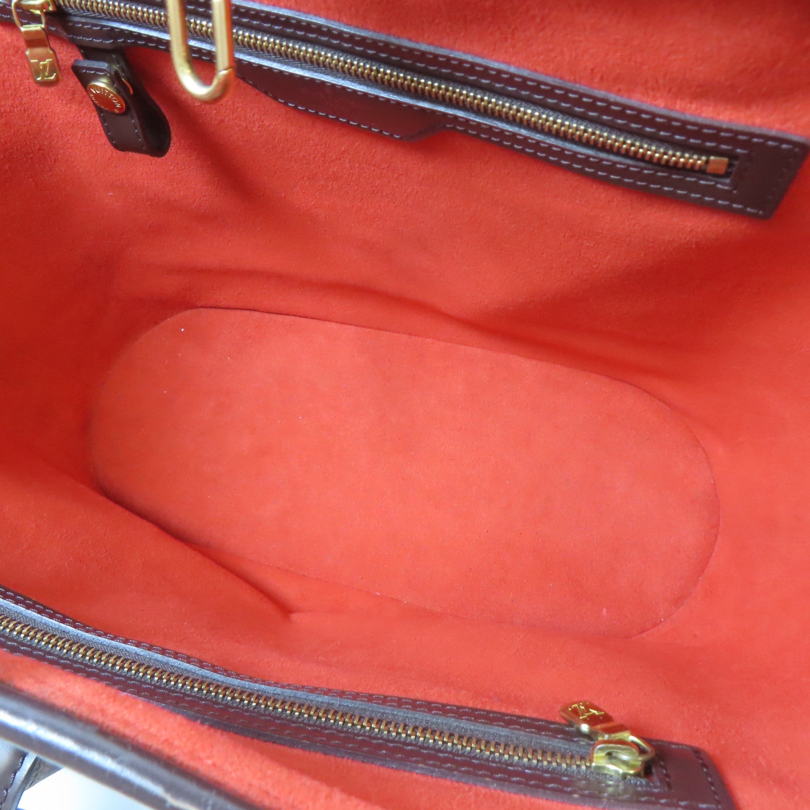 LOUIS VUITTON 【激減優惠】Damier Manosque GM金扣手挽袋啡色