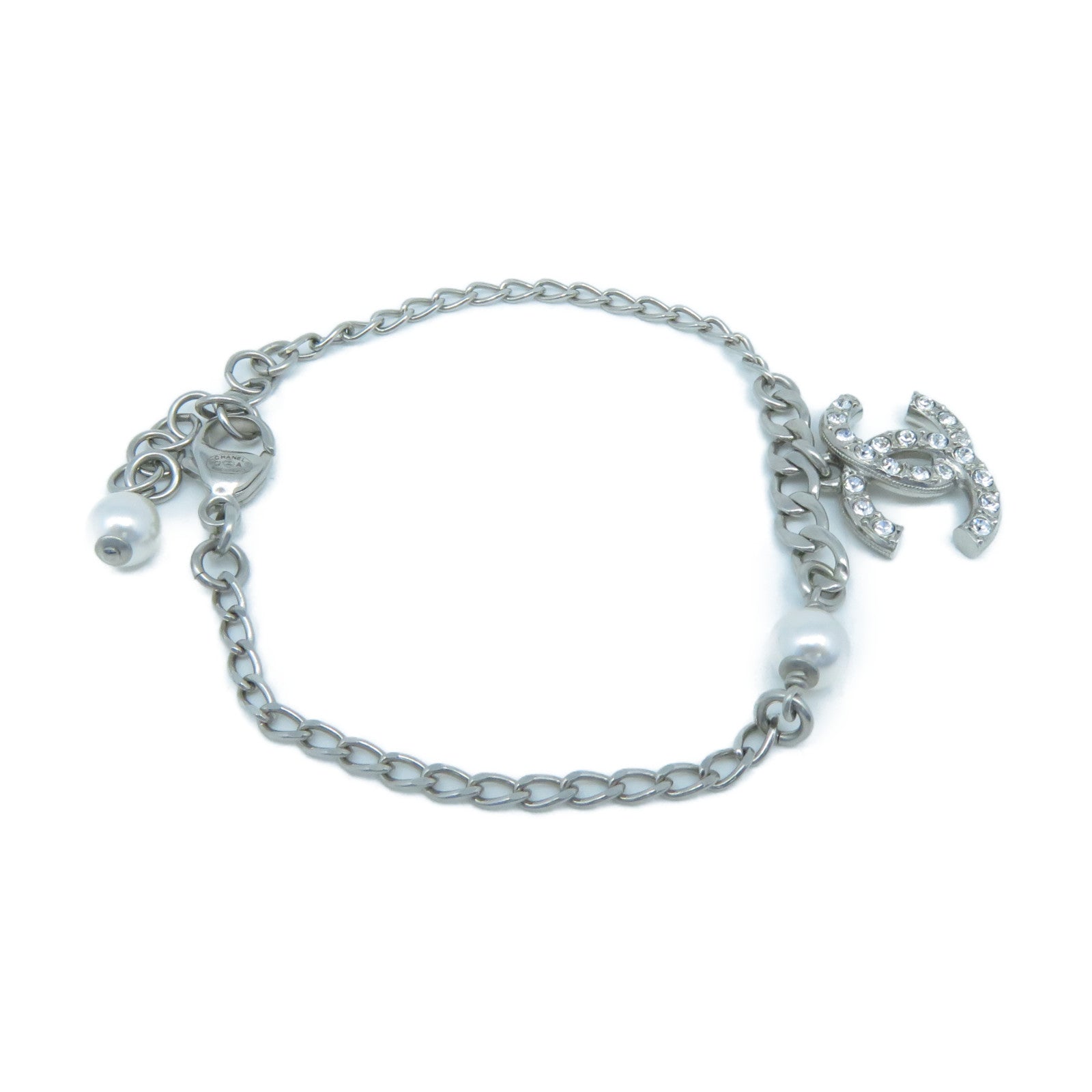 CHANEL 【激減優惠】金屬Bracelet手鏈銀色