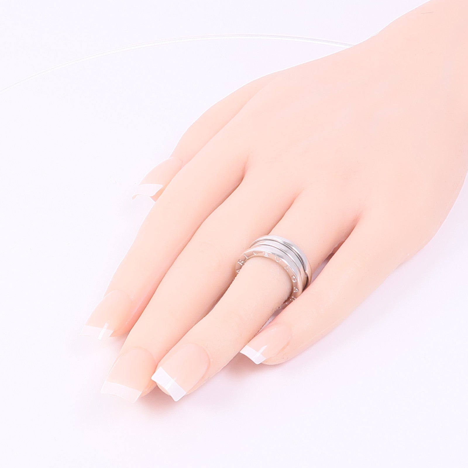 BVLGARI 18K白金B-zero1 Ring戒指BLV#51/US#5.5