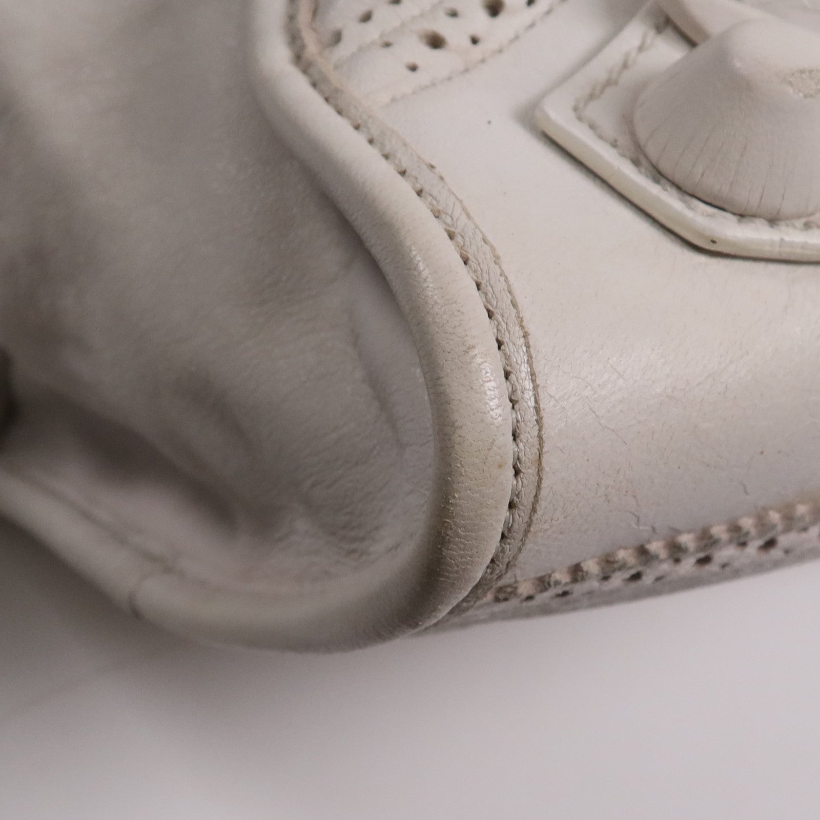 BALENCIAGA 皮革Giant Work銀扣手挽袋