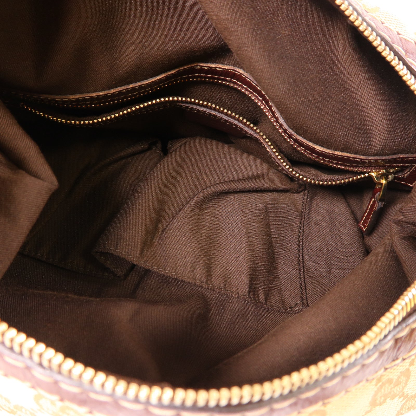 GUCCI GG GHW Handbag 189893 Canvas Brown