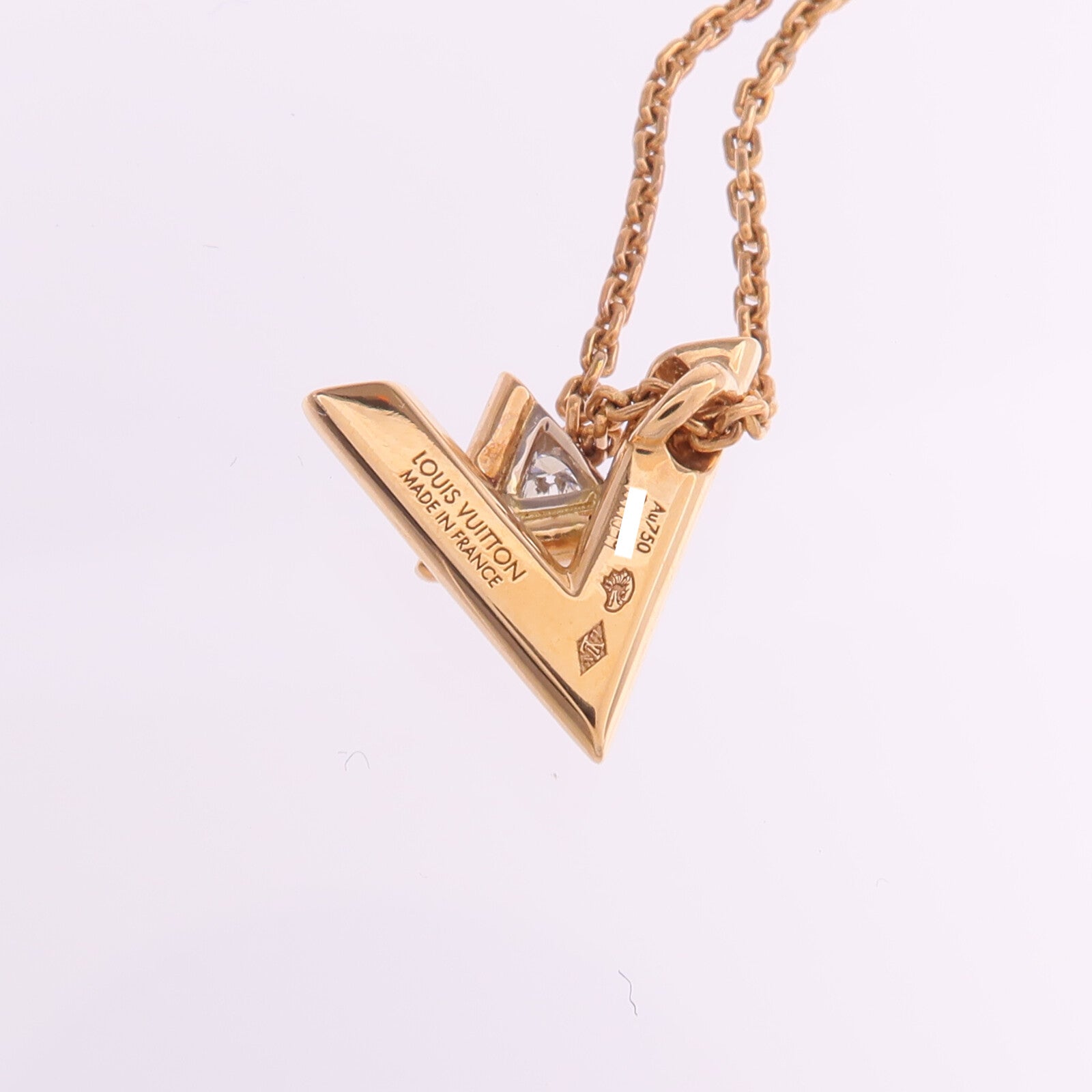 LOUIS VUITTON 【激減優惠】18K玫瑰金Volt One鑽石項鍊