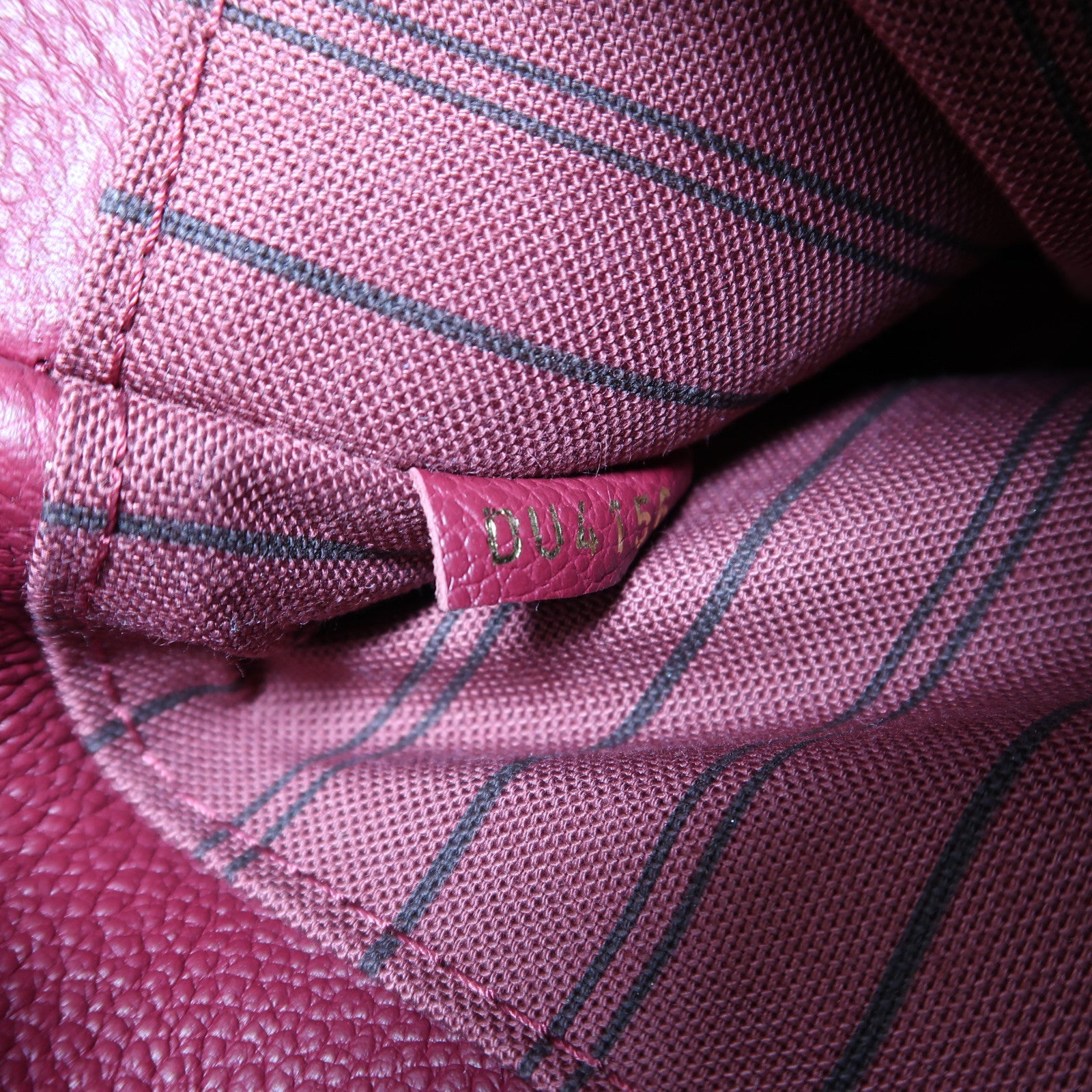 LOUIS VUITTON Monogram Empreinte Speedy 25金扣手挽肩背兩用袋紅色