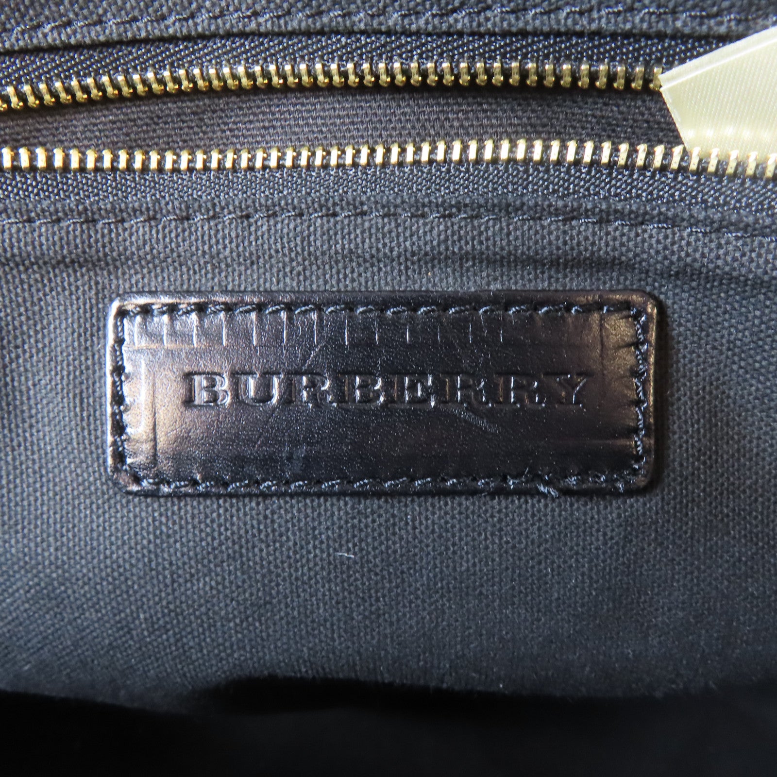 BURBERRY 帆布Shoulder Bag金扣肩背袋啡色