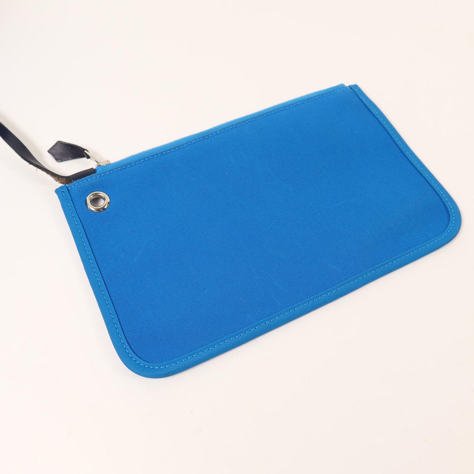 HERMES 帆布Herbag PM手挽肩背兩用袋Bleu Zanzibar