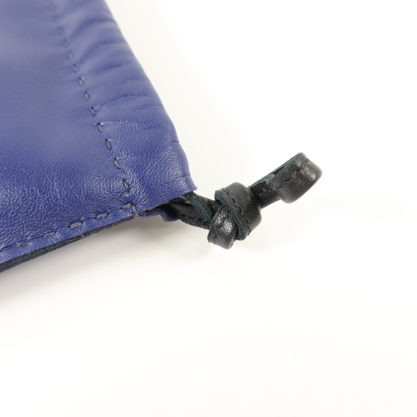 HERMES Milo/Swift皮革Pilo Pouch手拿包Bleu Encre