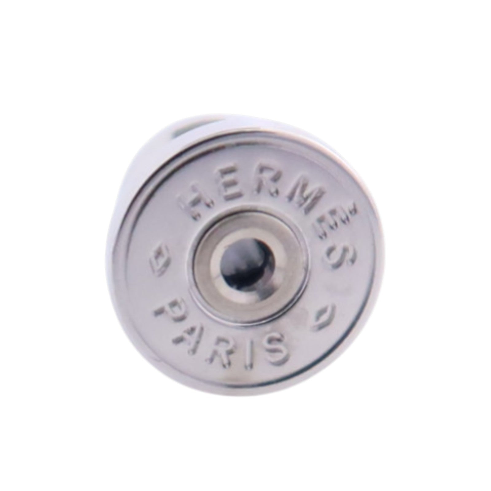 HERMES 金屬/琺瑯Mini Pop H Earrings銀扣耳環