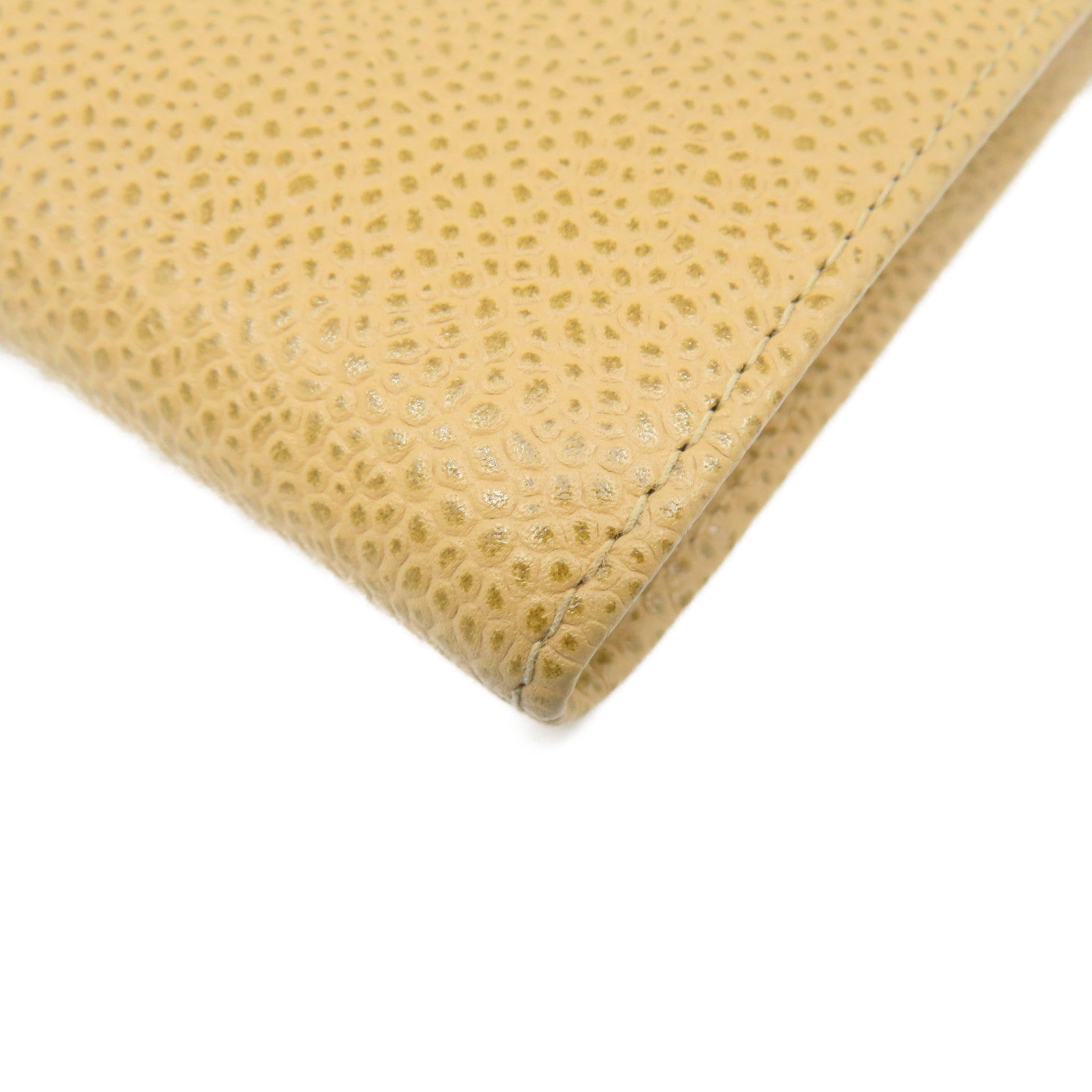 CHANEL Caviar Leather Long Wallet Gold Buckle Long Wallet Apricot