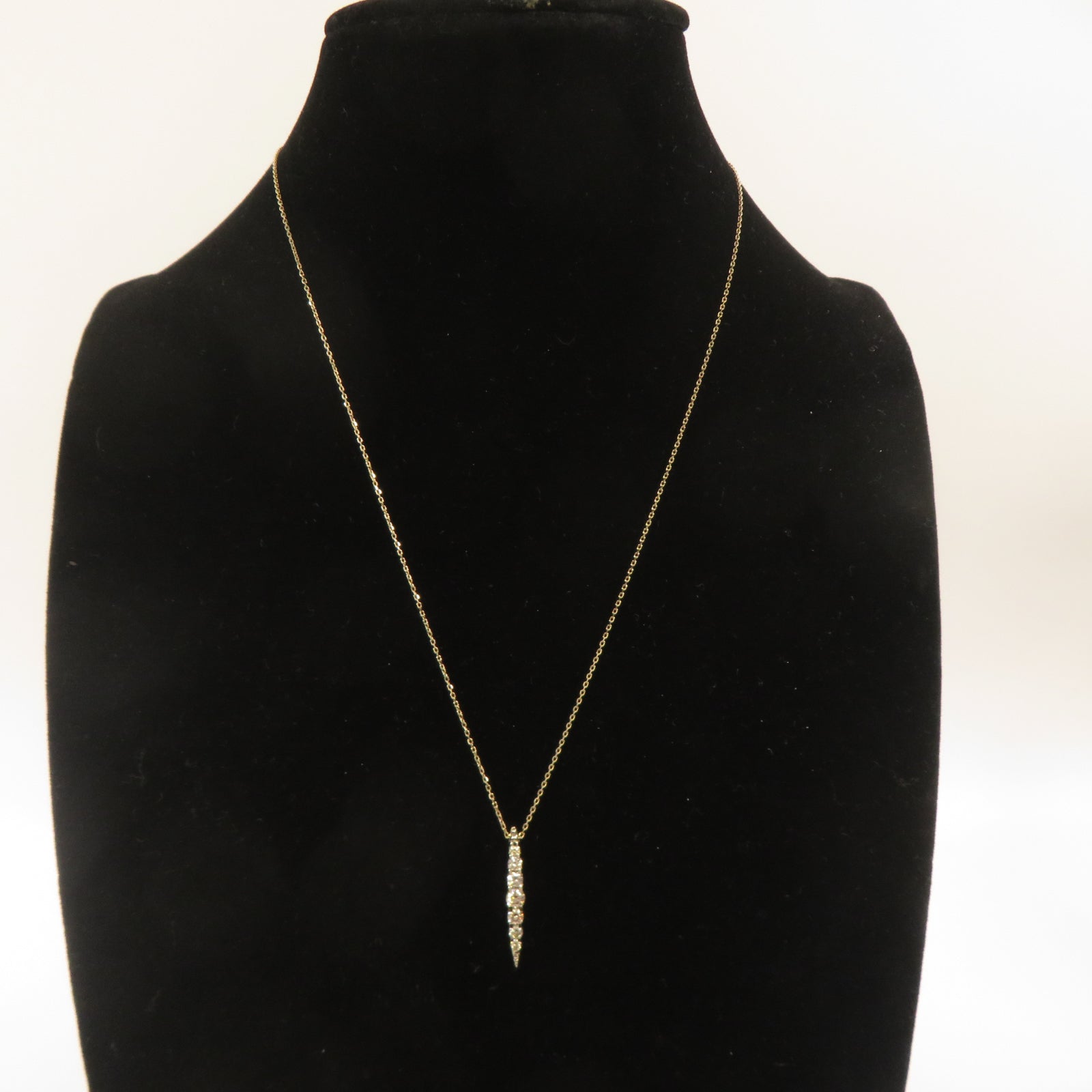 JEWELRY **【激減優惠】18K黃金Necklace 0.12ct鑽石項鏈
