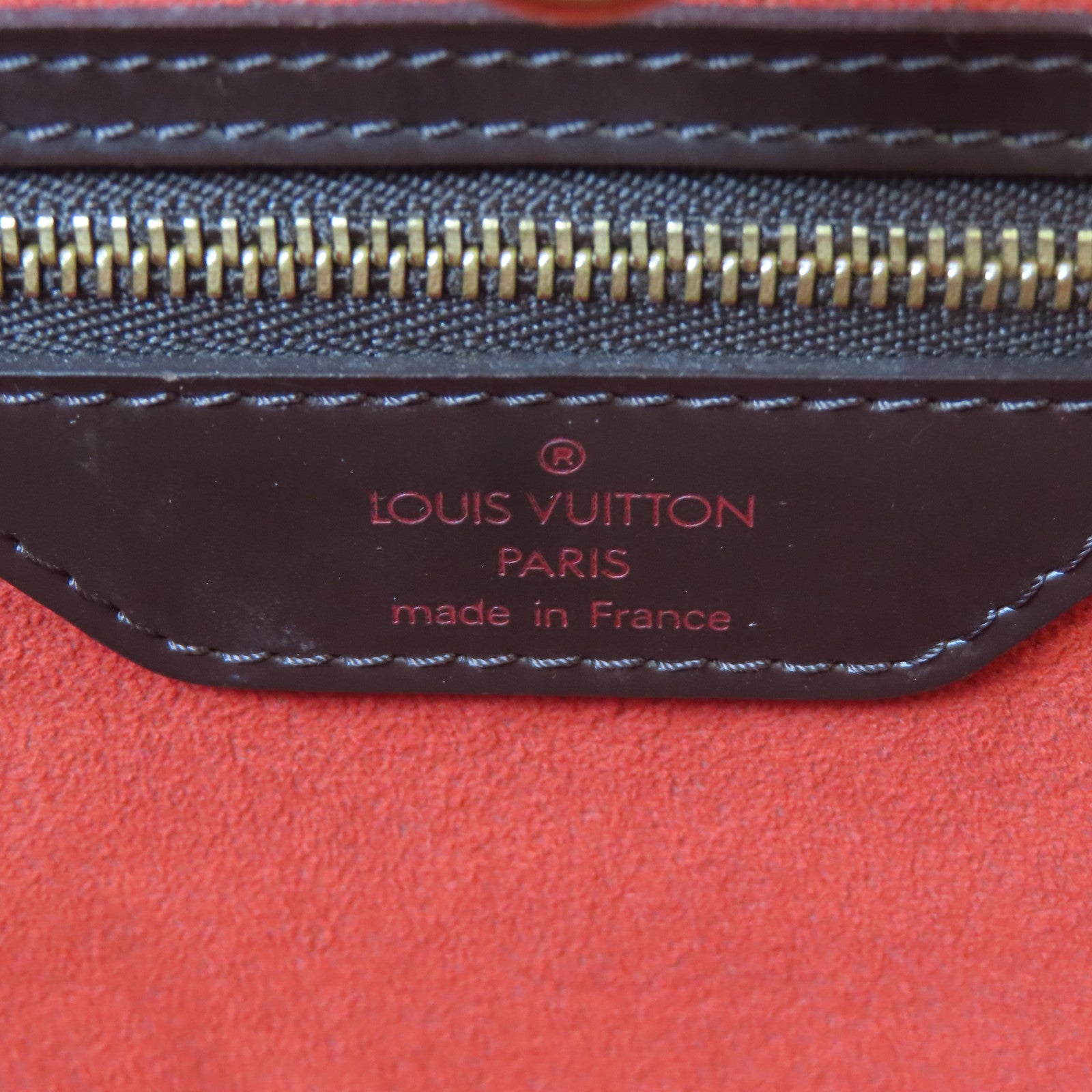 LOUIS VUITTON 【激減優惠】Damier Manosque GM金扣手挽袋啡色