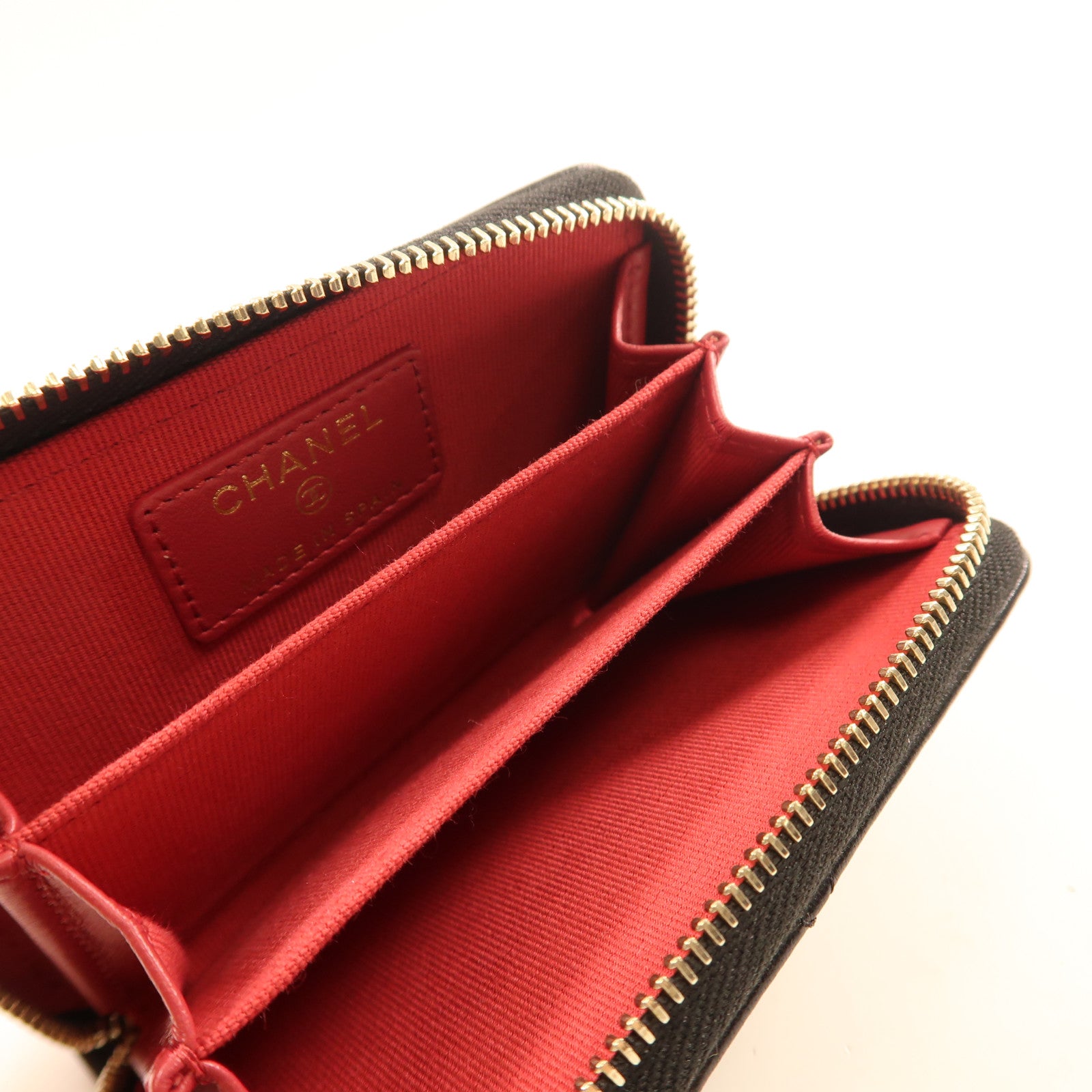 CHANEL 羊皮皮革Chanel 19 Card Case金扣卡片套