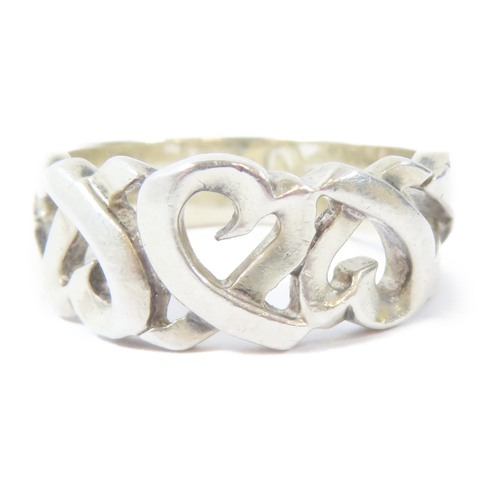 TIFFANY＆CO 925純銀Loving Heart Ring戒指US#6.25
