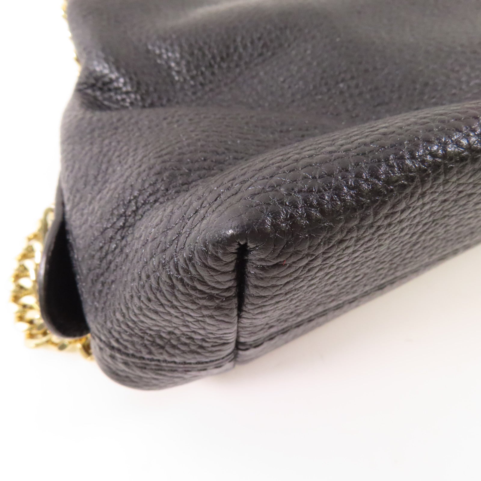 Michael Kors 牛皮皮革Chain Shoulder金扣鏈帶肩背袋