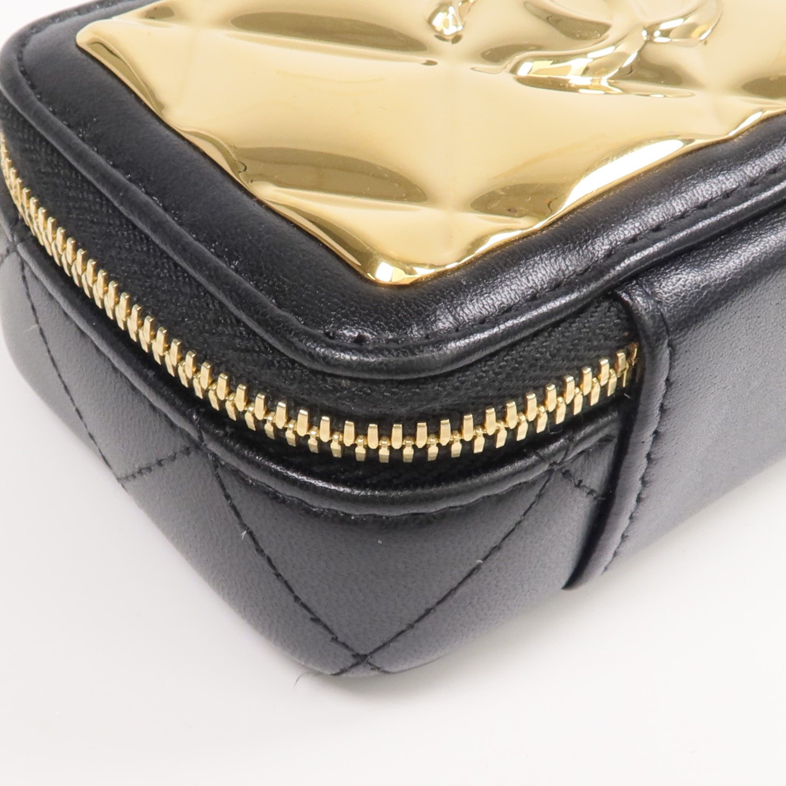 CHANEL 羊皮皮革Clutch with Chain金扣鏈帶肩背袋