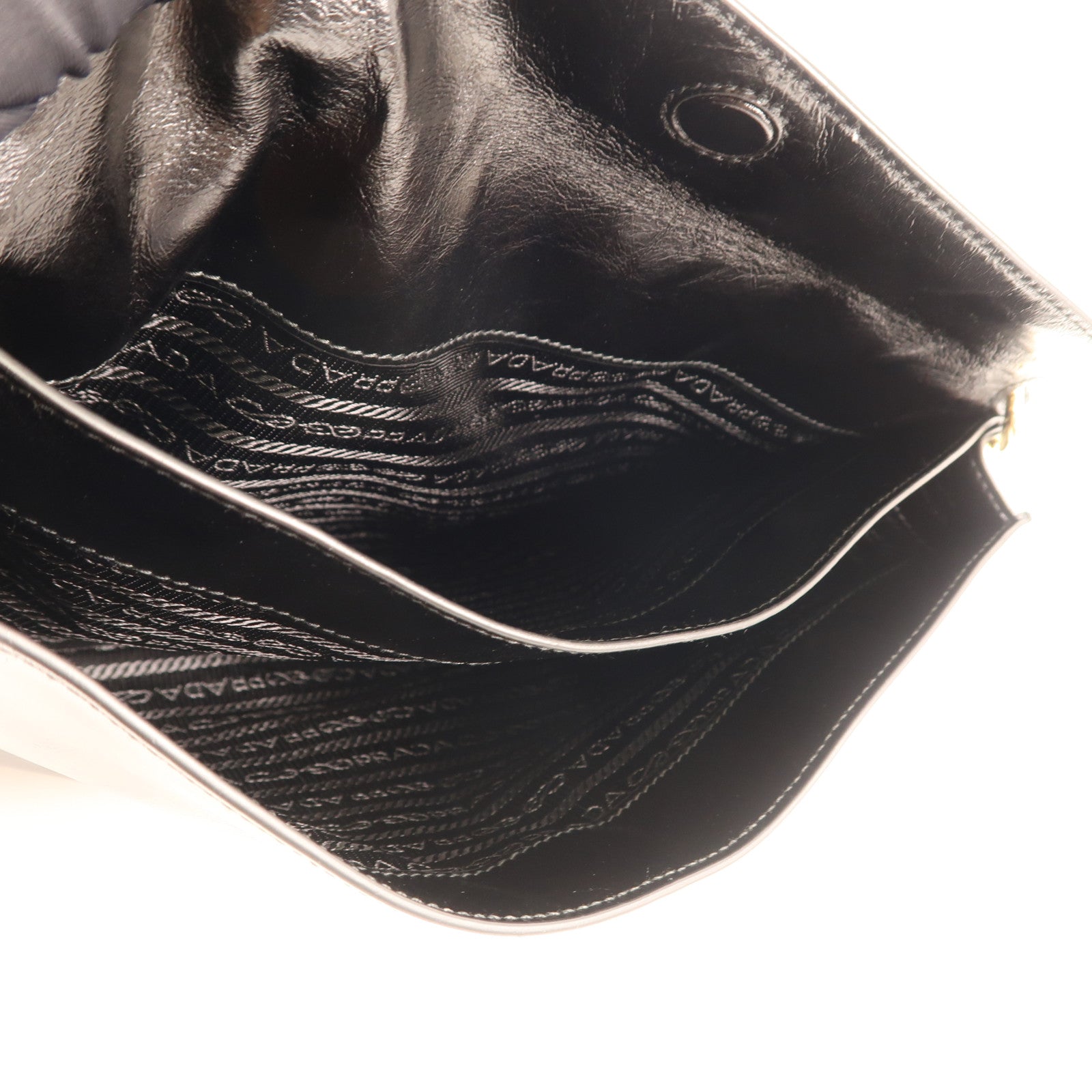 PRADA 牛皮皮革Shoulder Bag金扣肩背袋