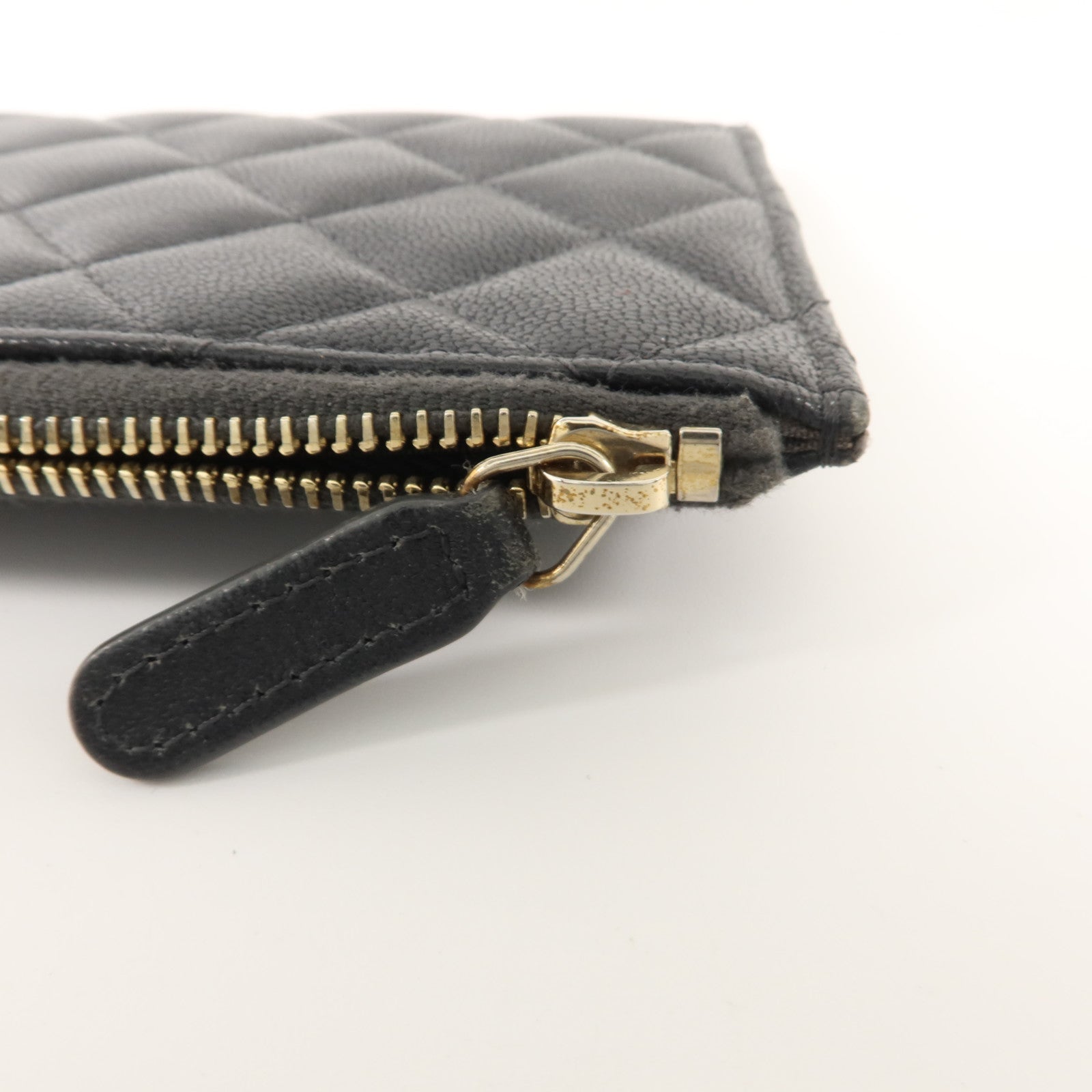 CHANEL 牛皮皮革Flat Long Wallet金扣長錢包