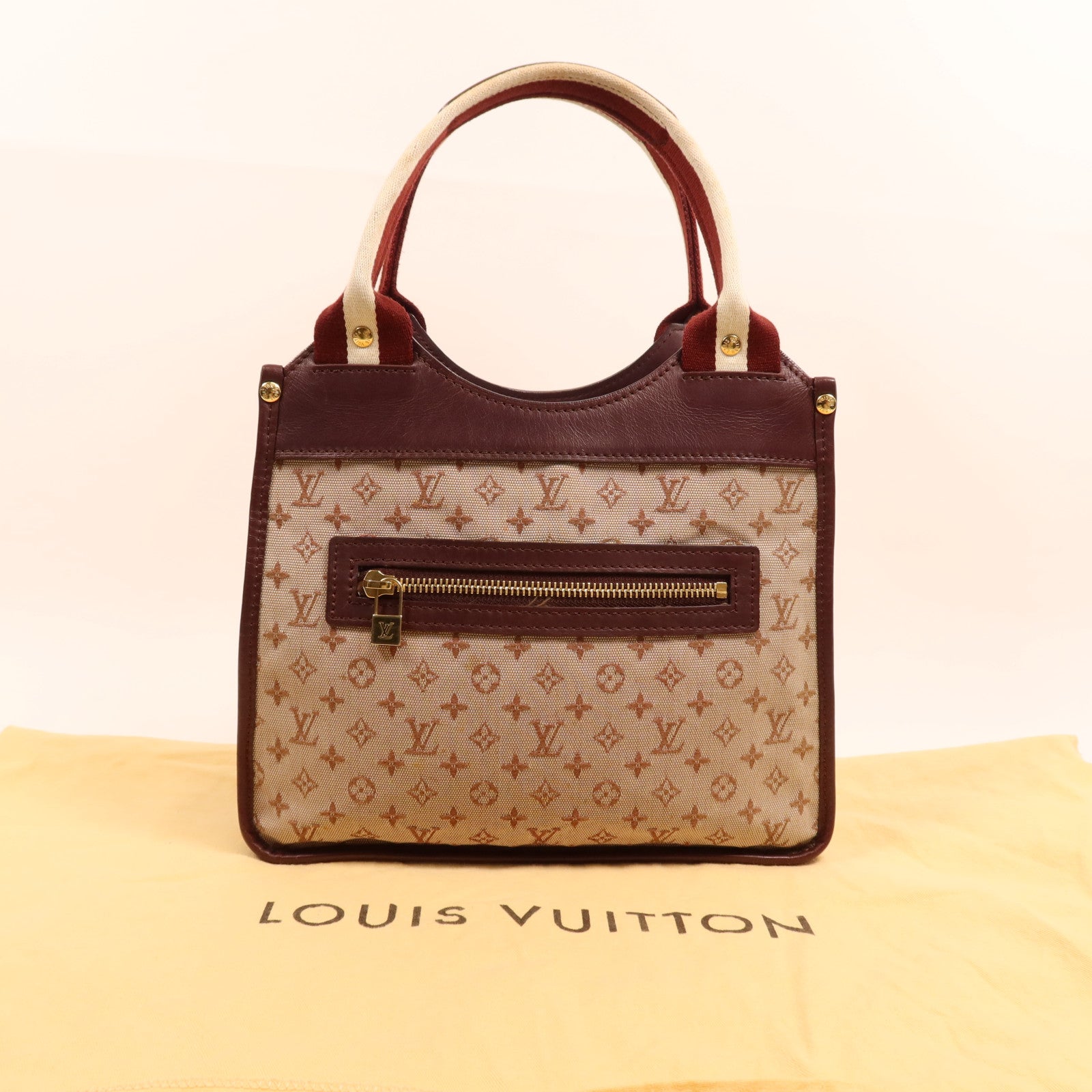 LOUIS VUITTON Monogram Mini Sac Kathleen金扣手挽袋