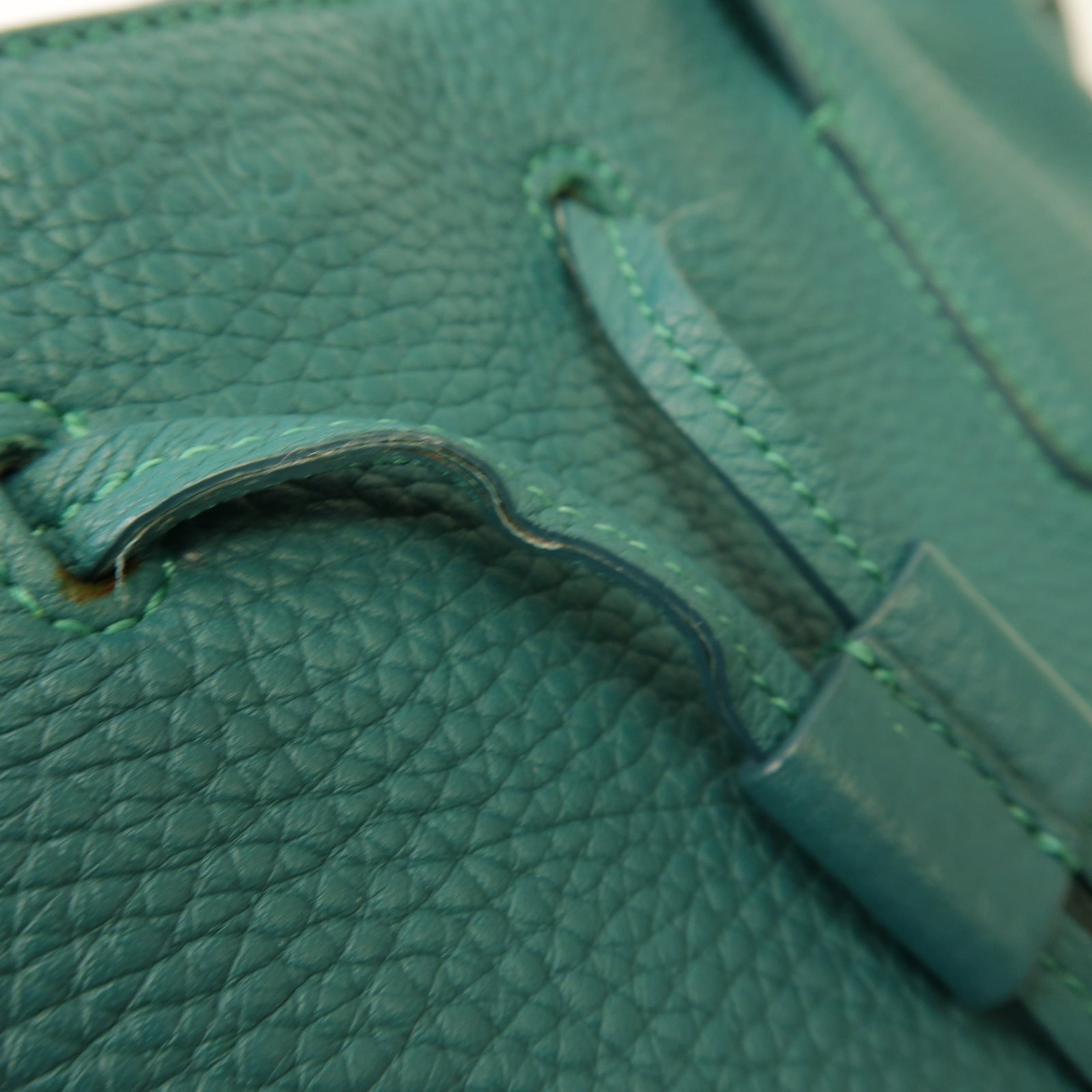 TOD’S 牛皮皮革Tote Bag銀扣手挽袋綠色